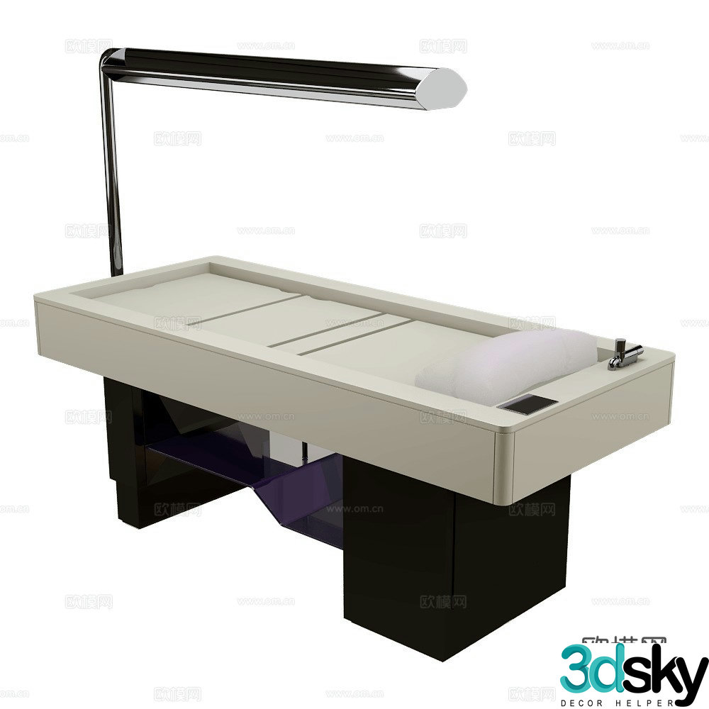 ISO Modern Massage Bed Workbench Washing Bed 3D Model