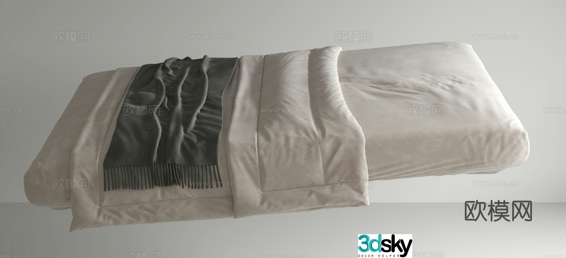 Modern mattress daily necessities bedding 3d model