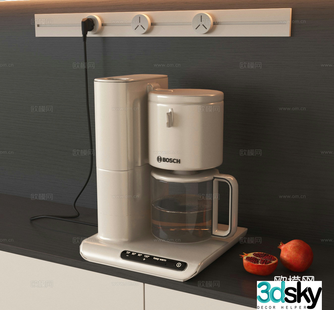 Constant temperature kettle electric kettle 3D model