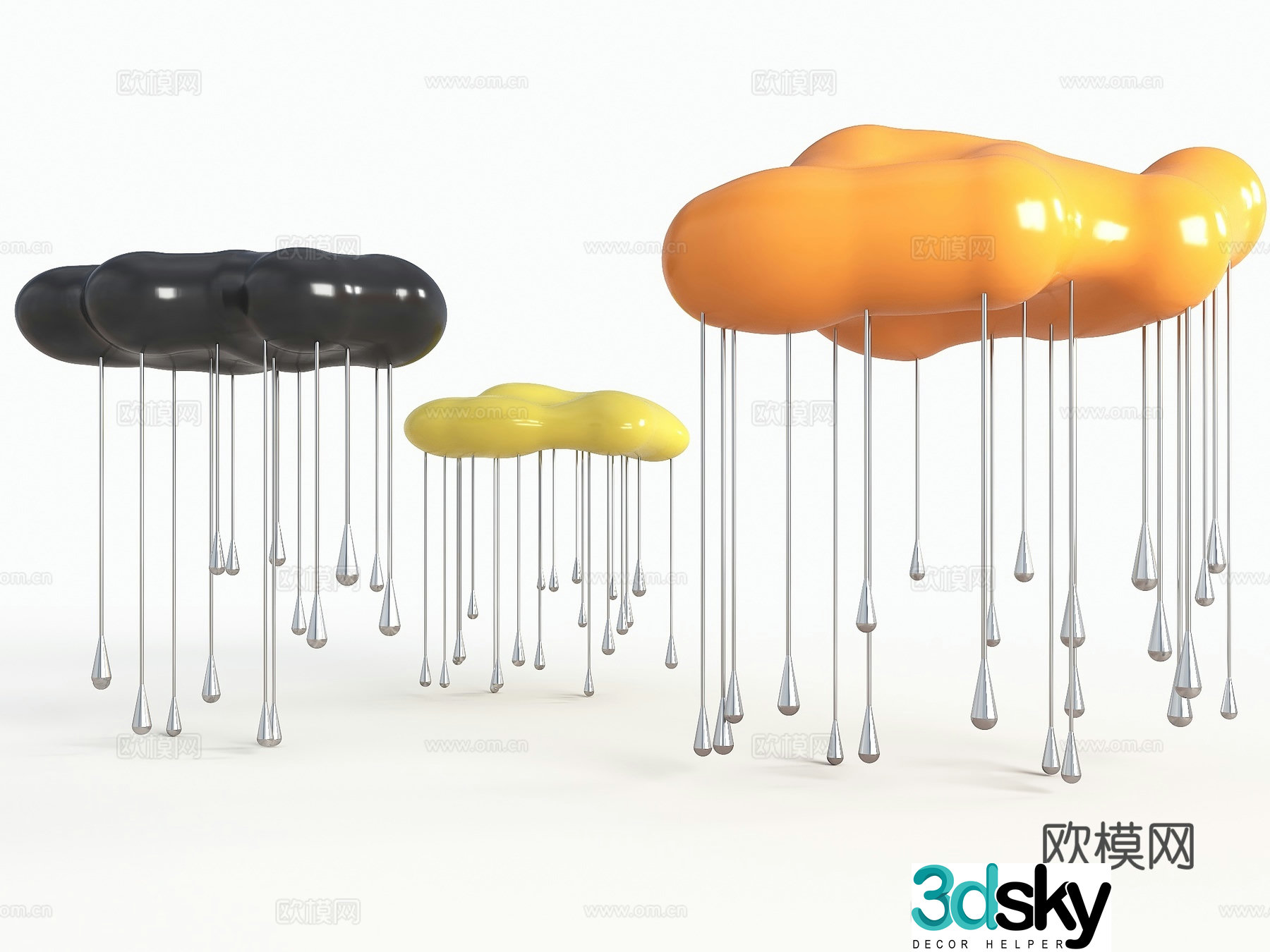 Modern cloud sketch Raining clouds Modern cloud beauty clouds Cloud sculpture Cloud Cloud Gallery 3D model