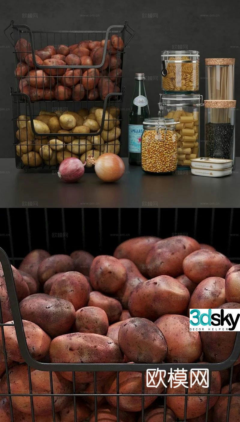 Food Vegetables 3d model