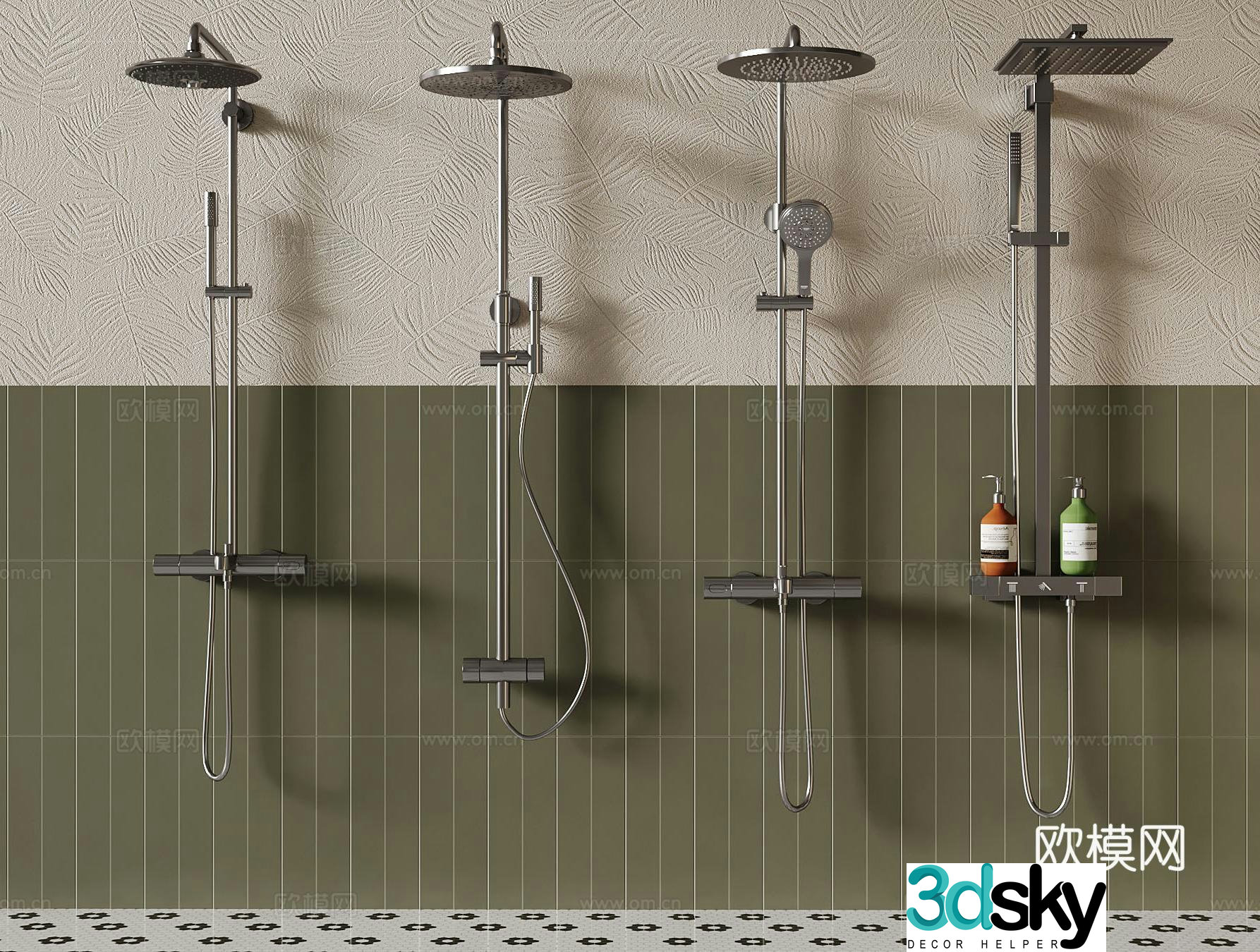 Shower Modern Shower Combination Shower 3D Model