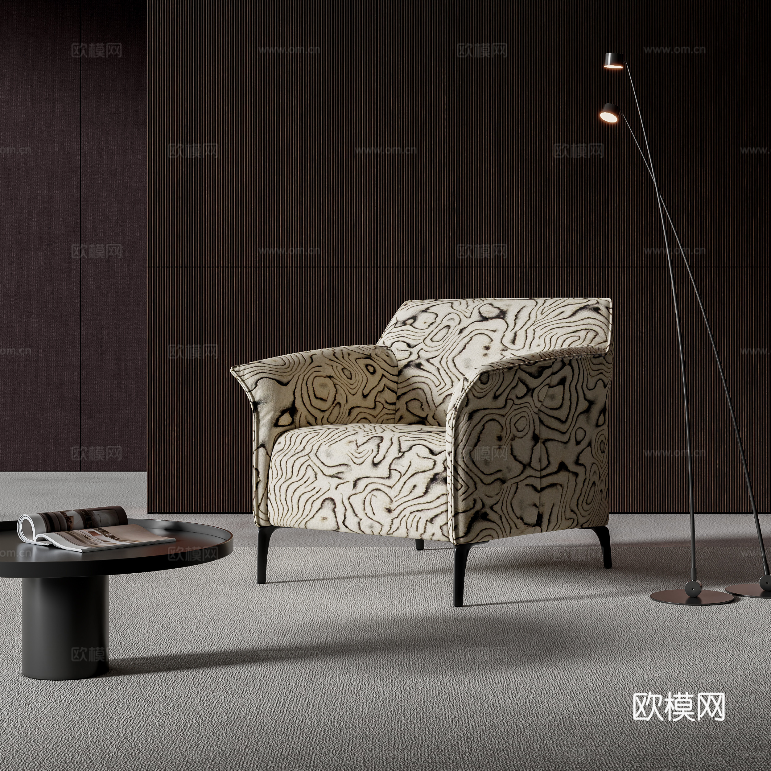 Modern leisure chair 3d model