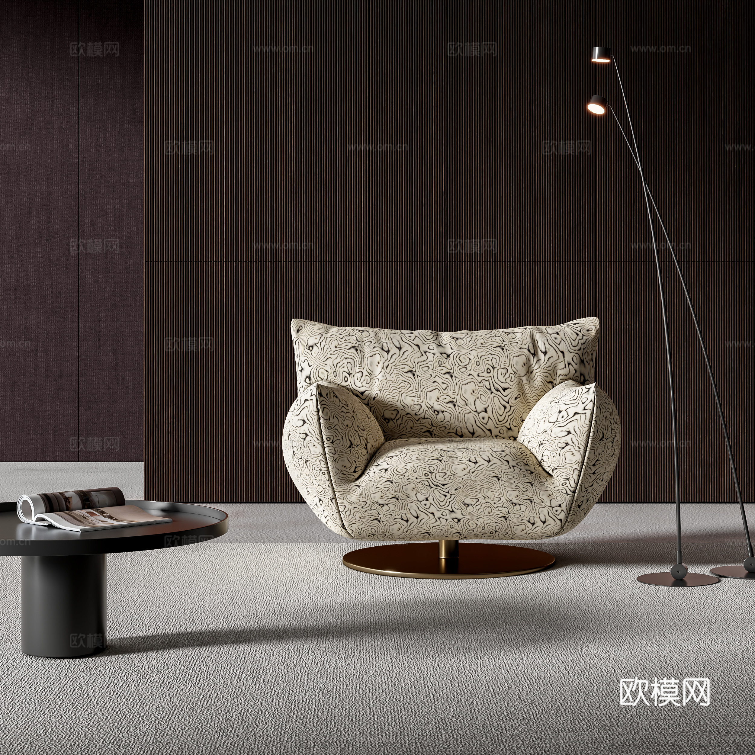 Modern leisure chair 3d model
