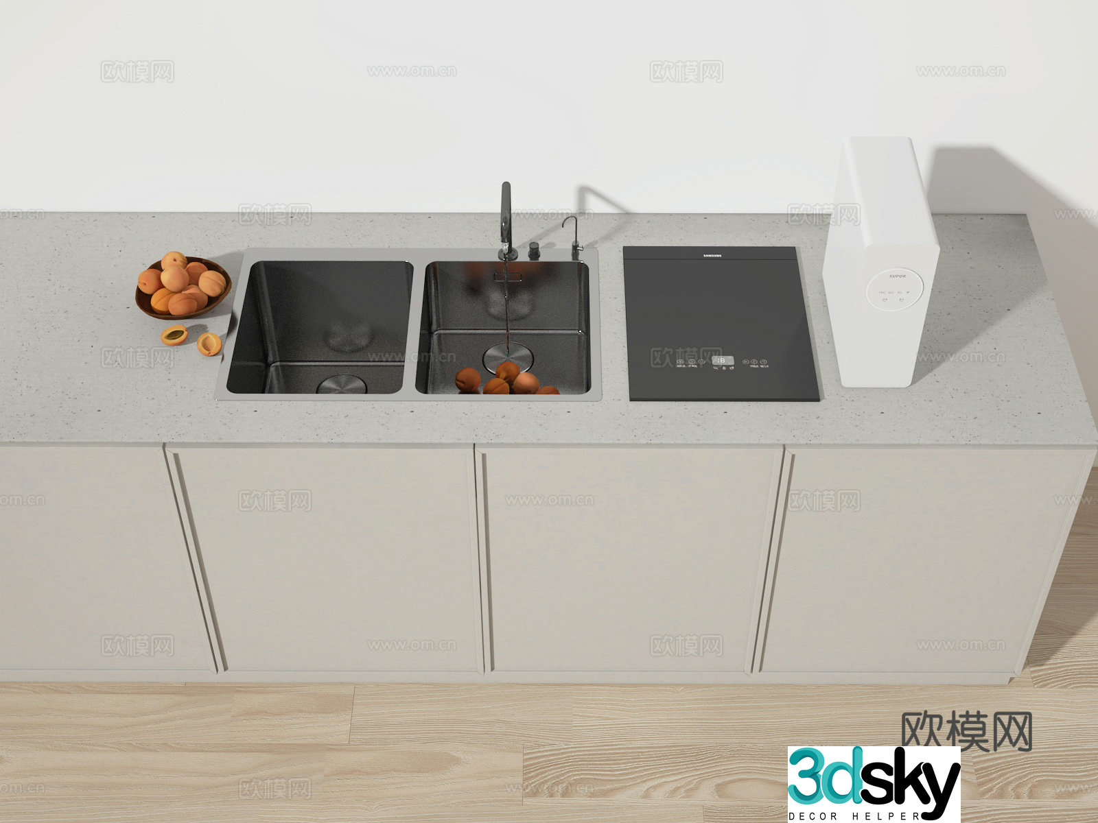 3D model of dishwashing tray