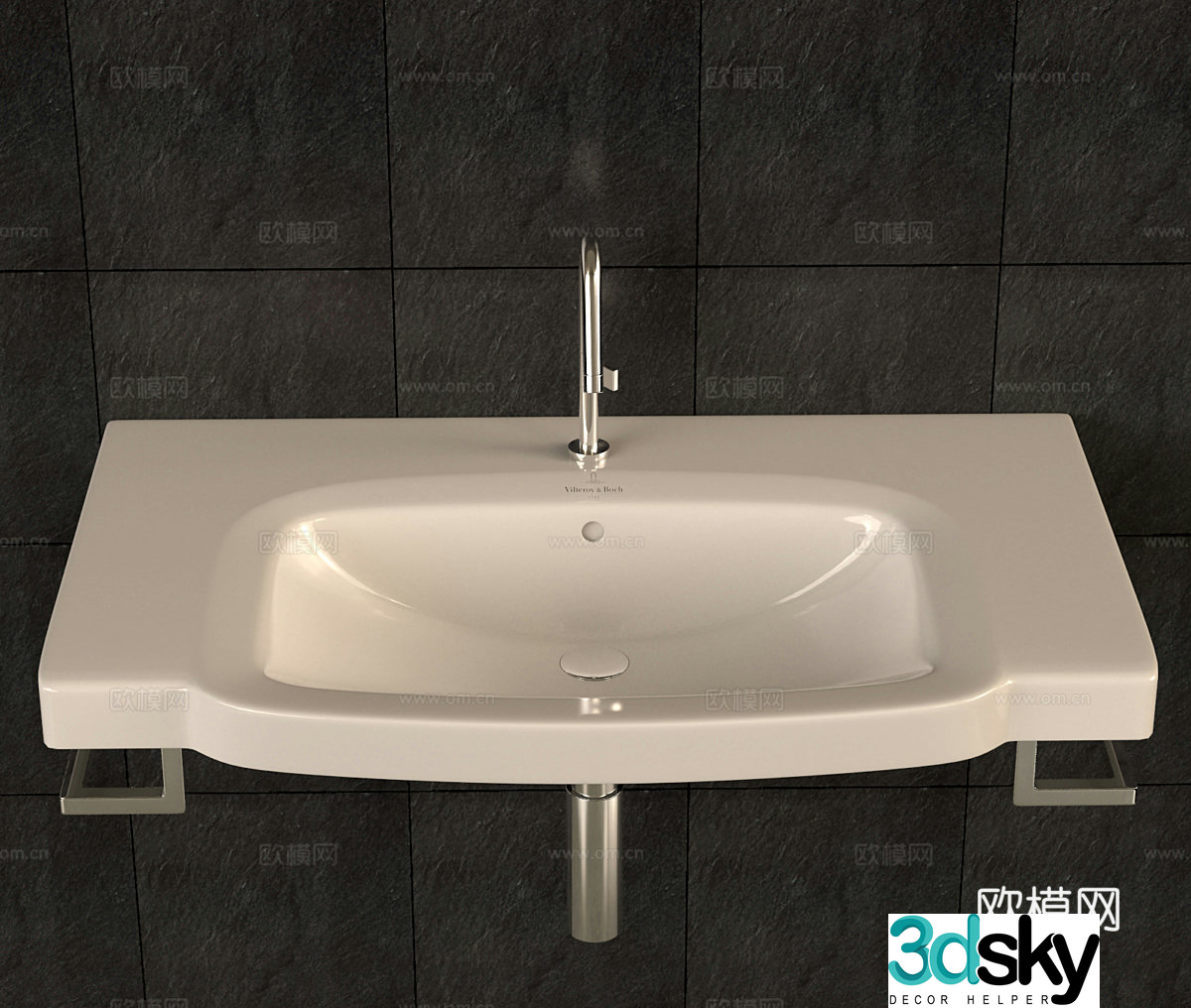 Independent washbasin washbasin 3D model