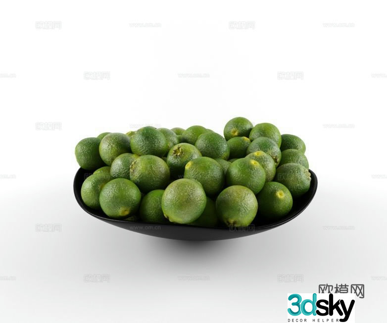 Fruit Lime Lemon 3d model