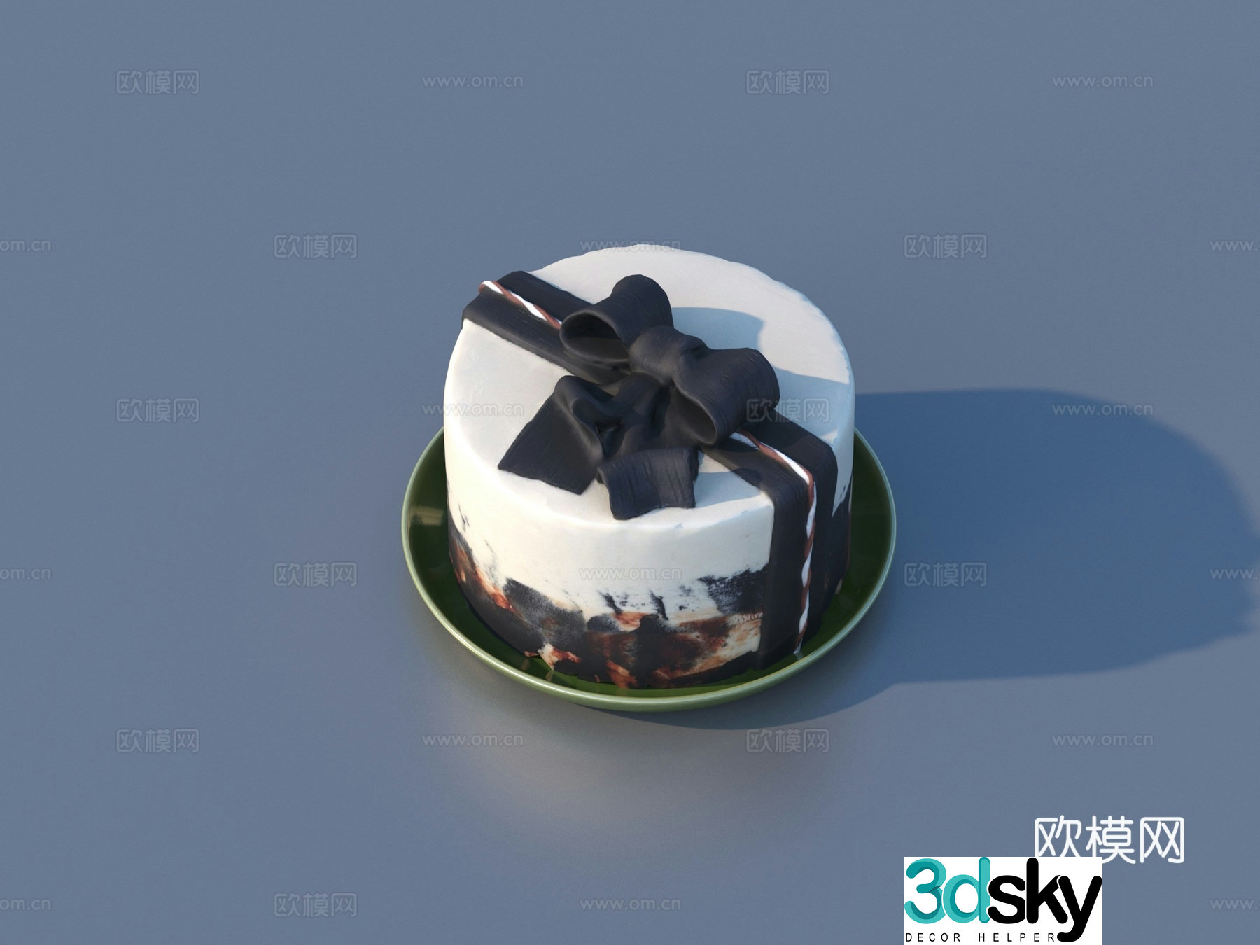 Birthday Cake Pastry Food 3D Model