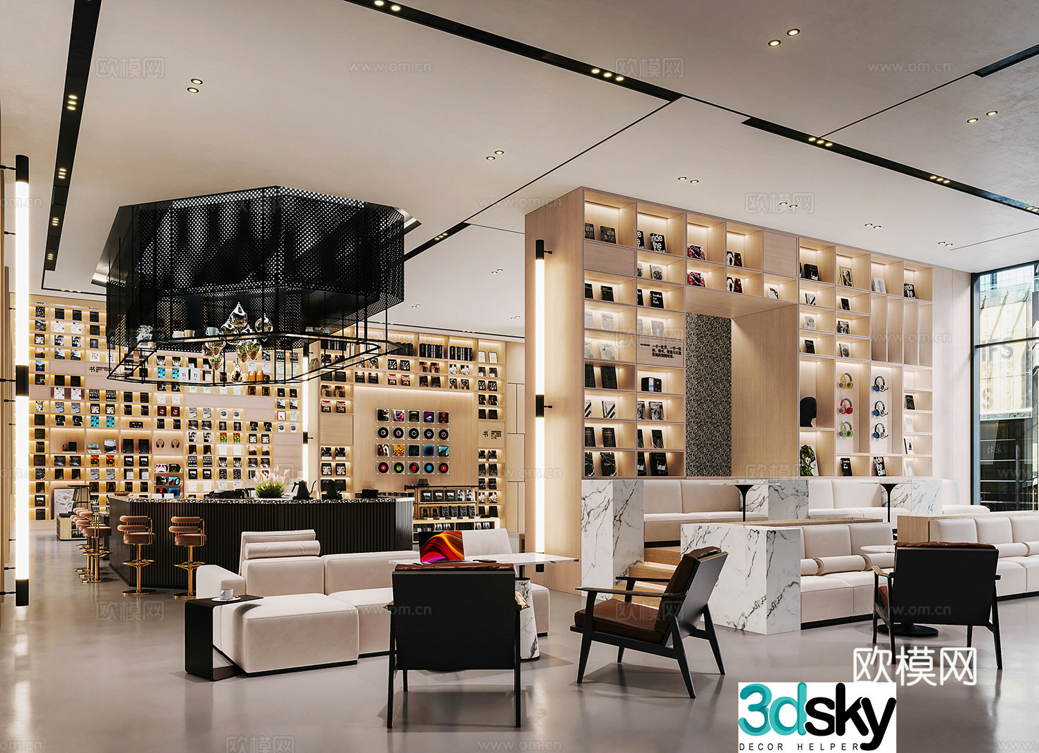 Sunac modern style sales office 3D model