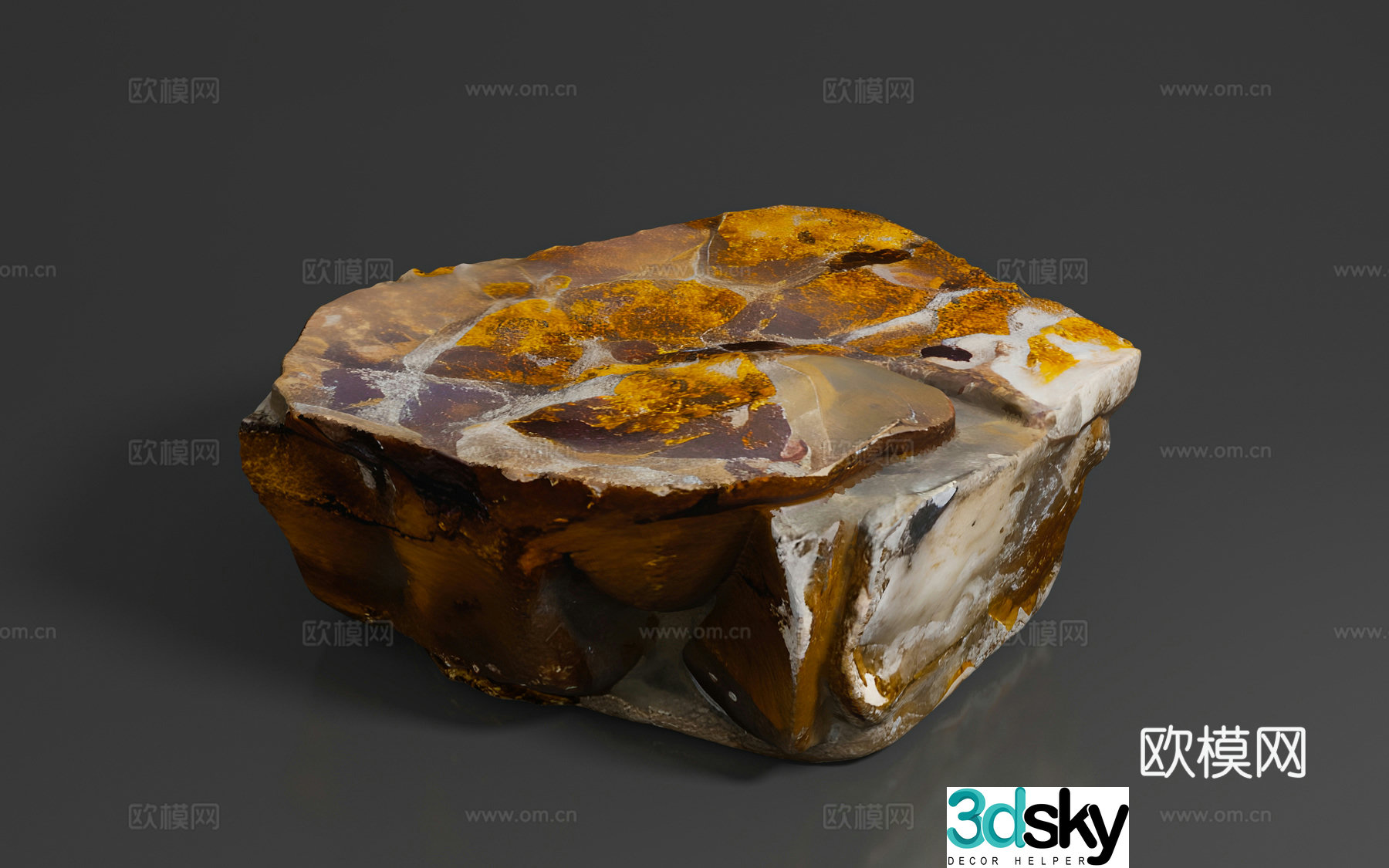 Stones Stones Park Landscape Beautiful Props Game Scene 3D Model