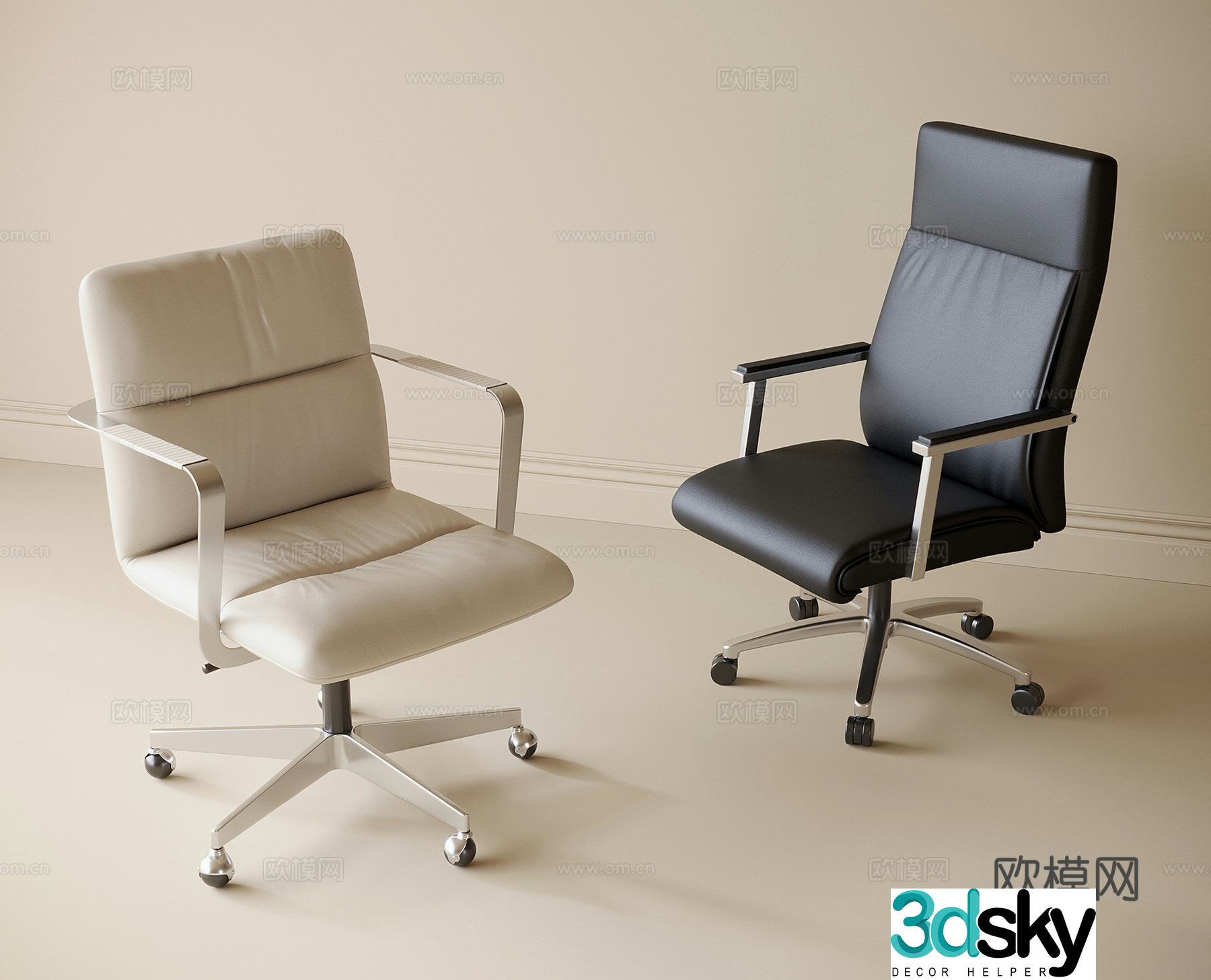 Modern office chair 3d model