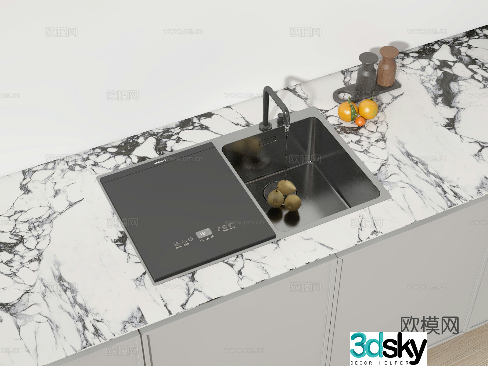 3D model of washing basin