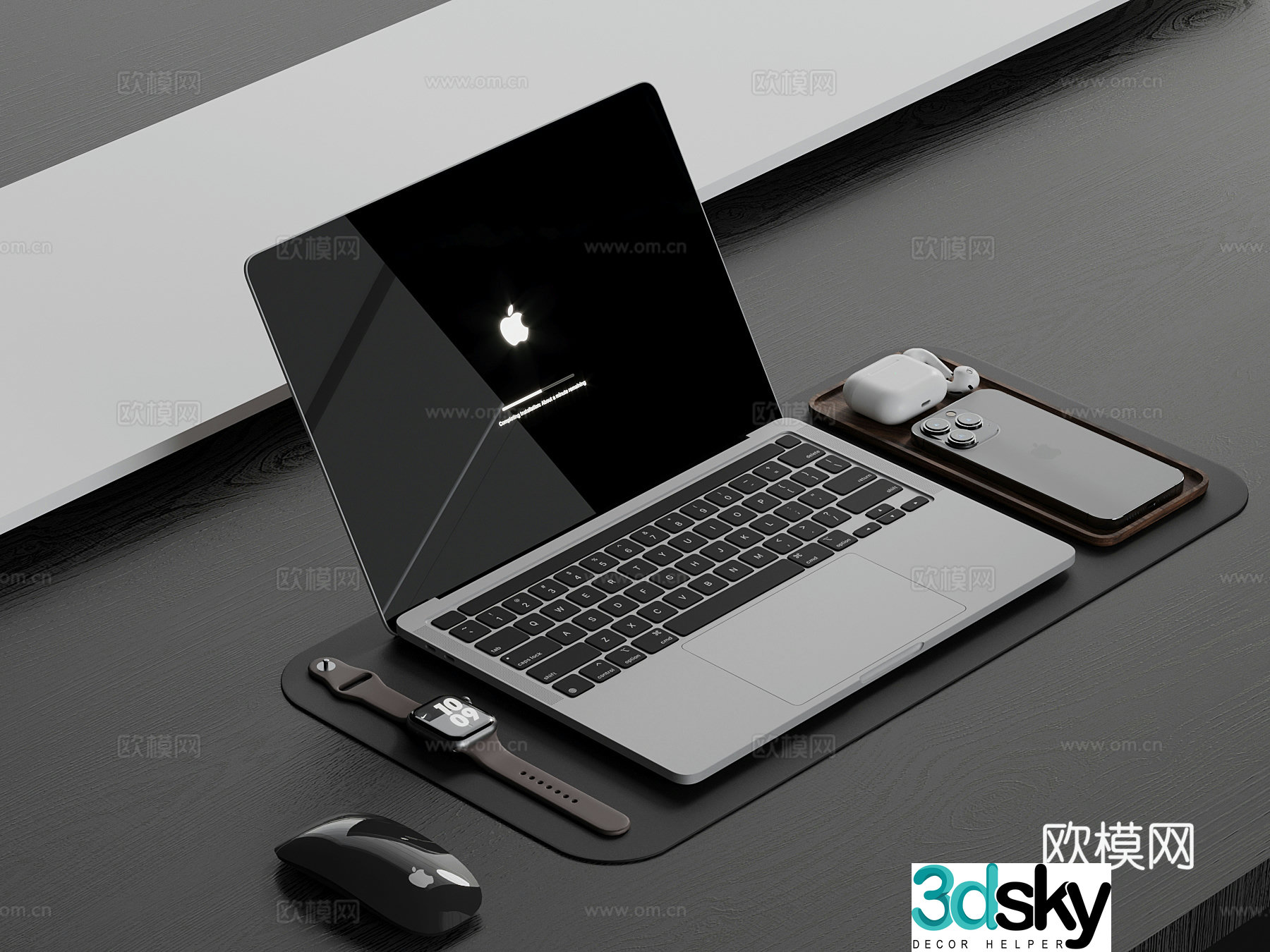 Computer Modern laptop 3d model