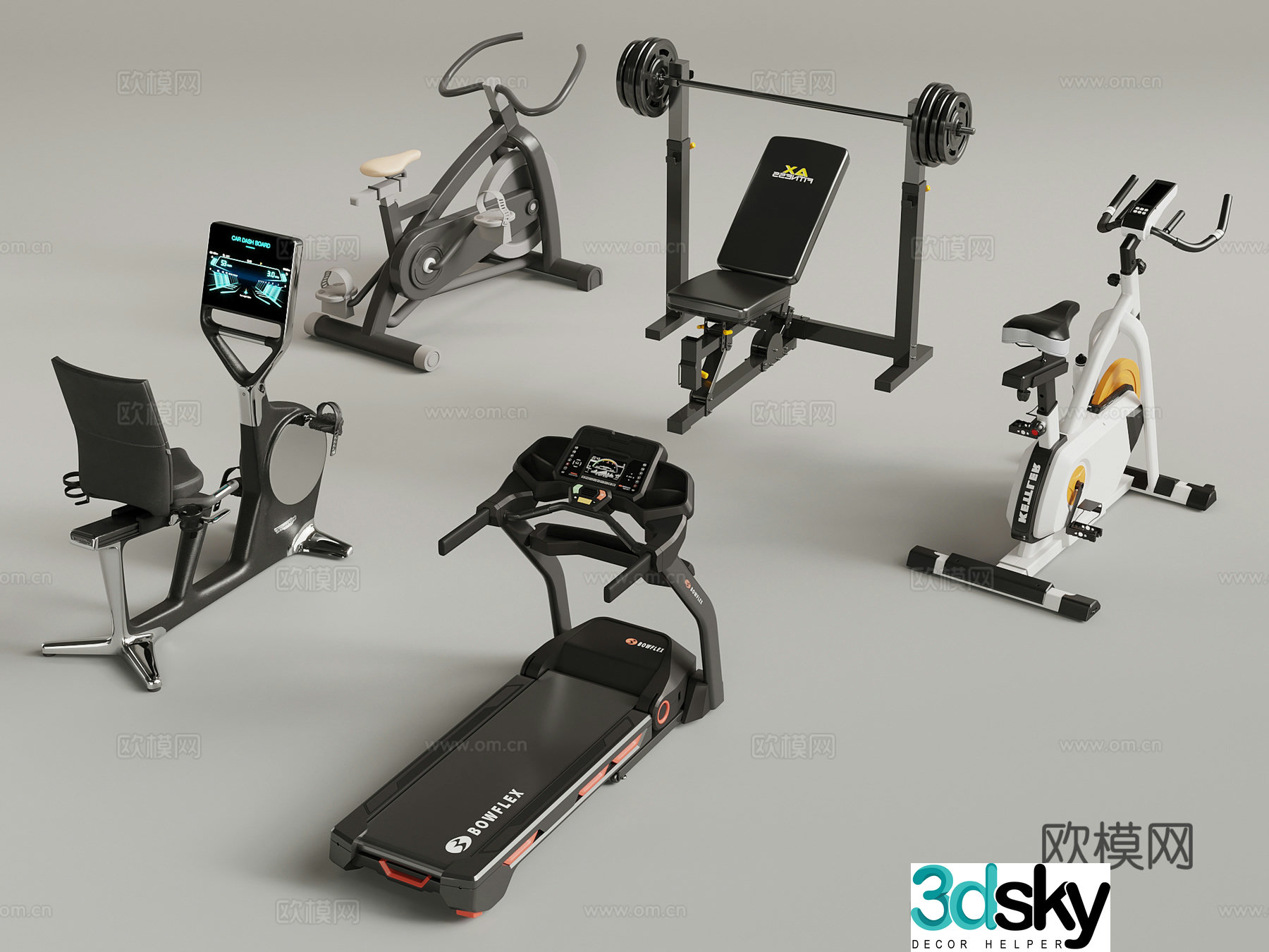 Sports equipment modern sports equipment sports equipment 3d model