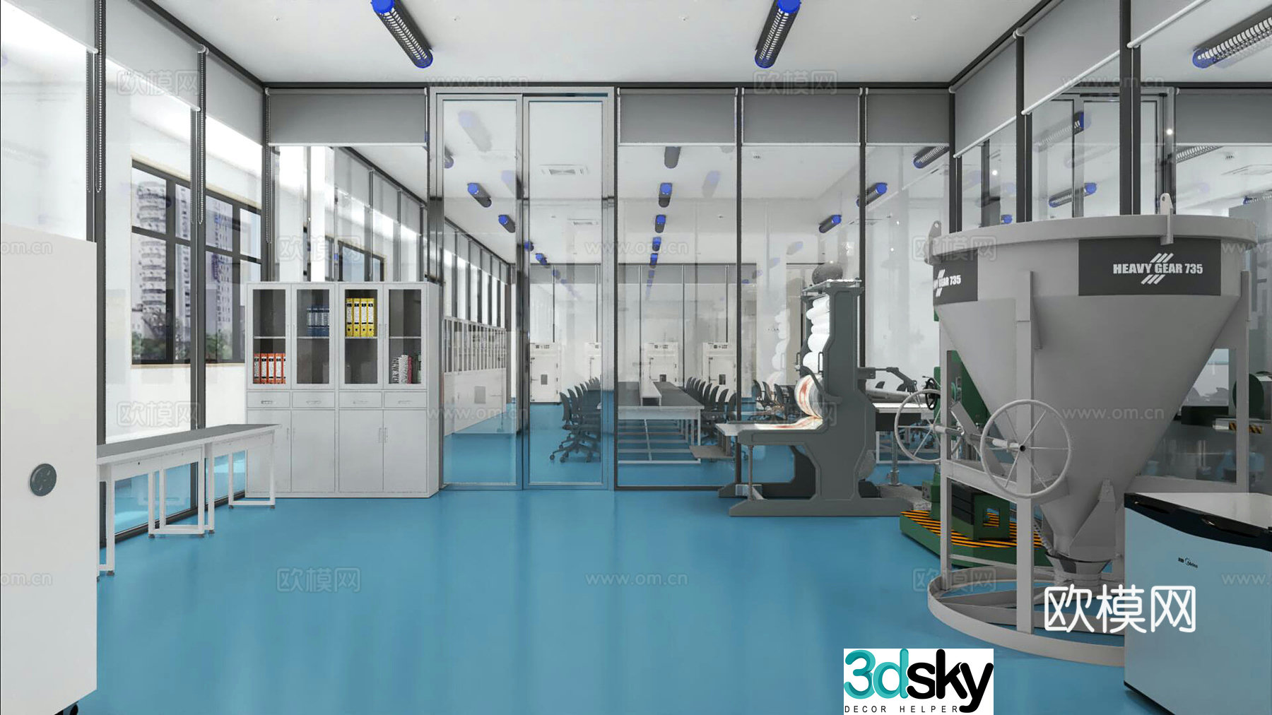 Production workshop 3d model