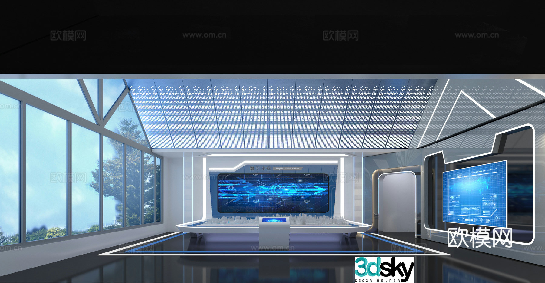 3D model of science and technology exhibition hall