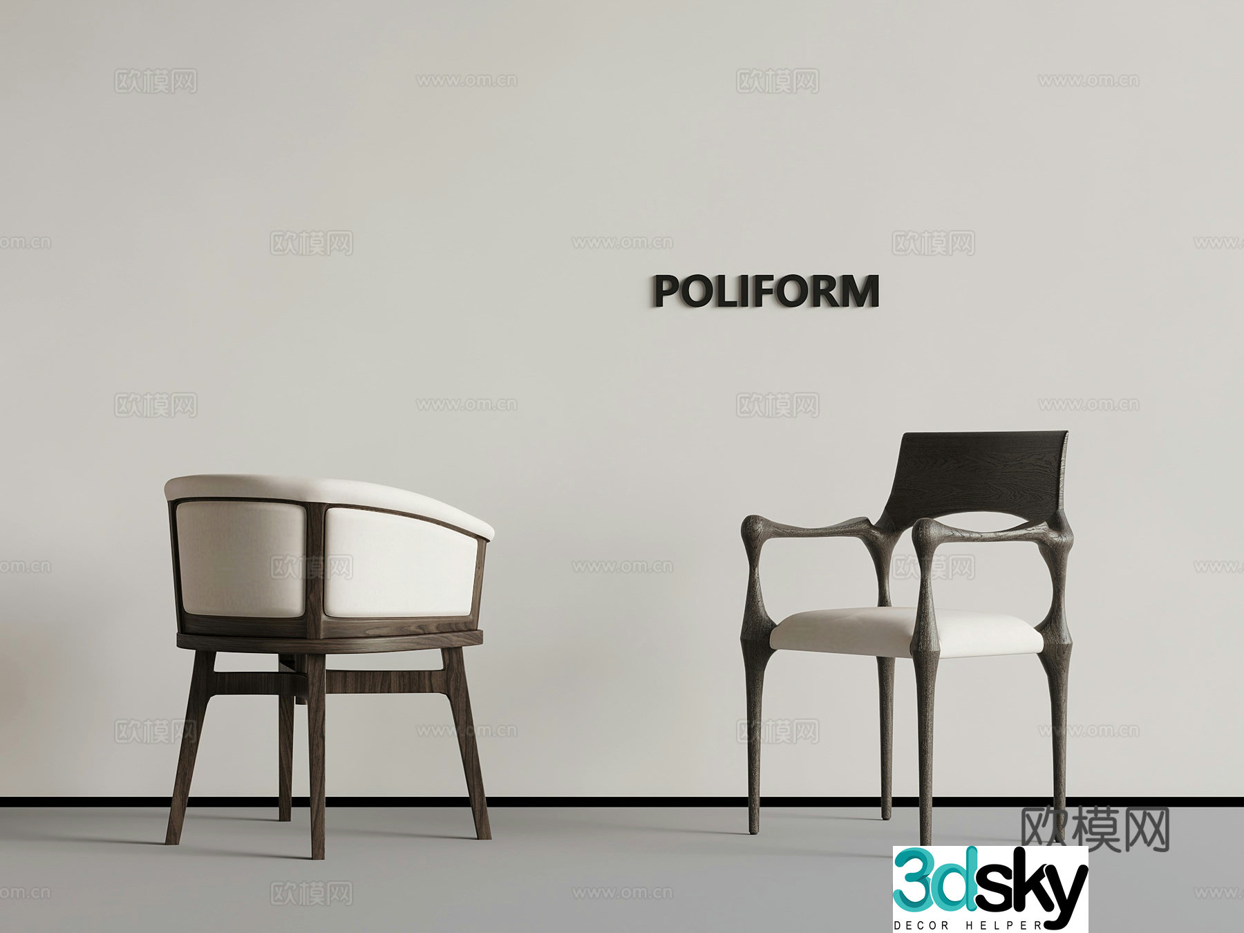 Dining chair medieval style dining chair writing chair single chair 3d model