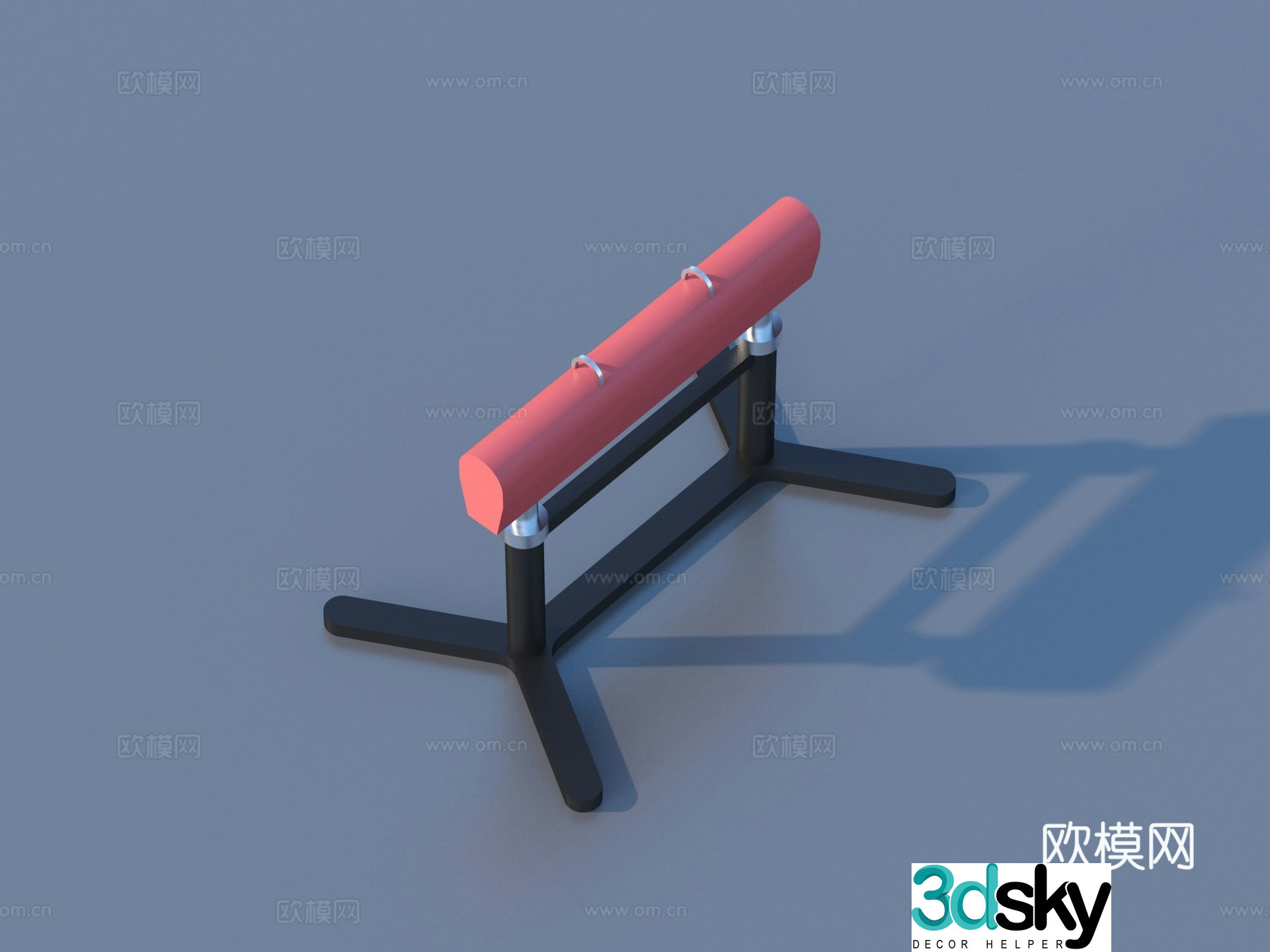 pommel horse fitness equipment 3d model