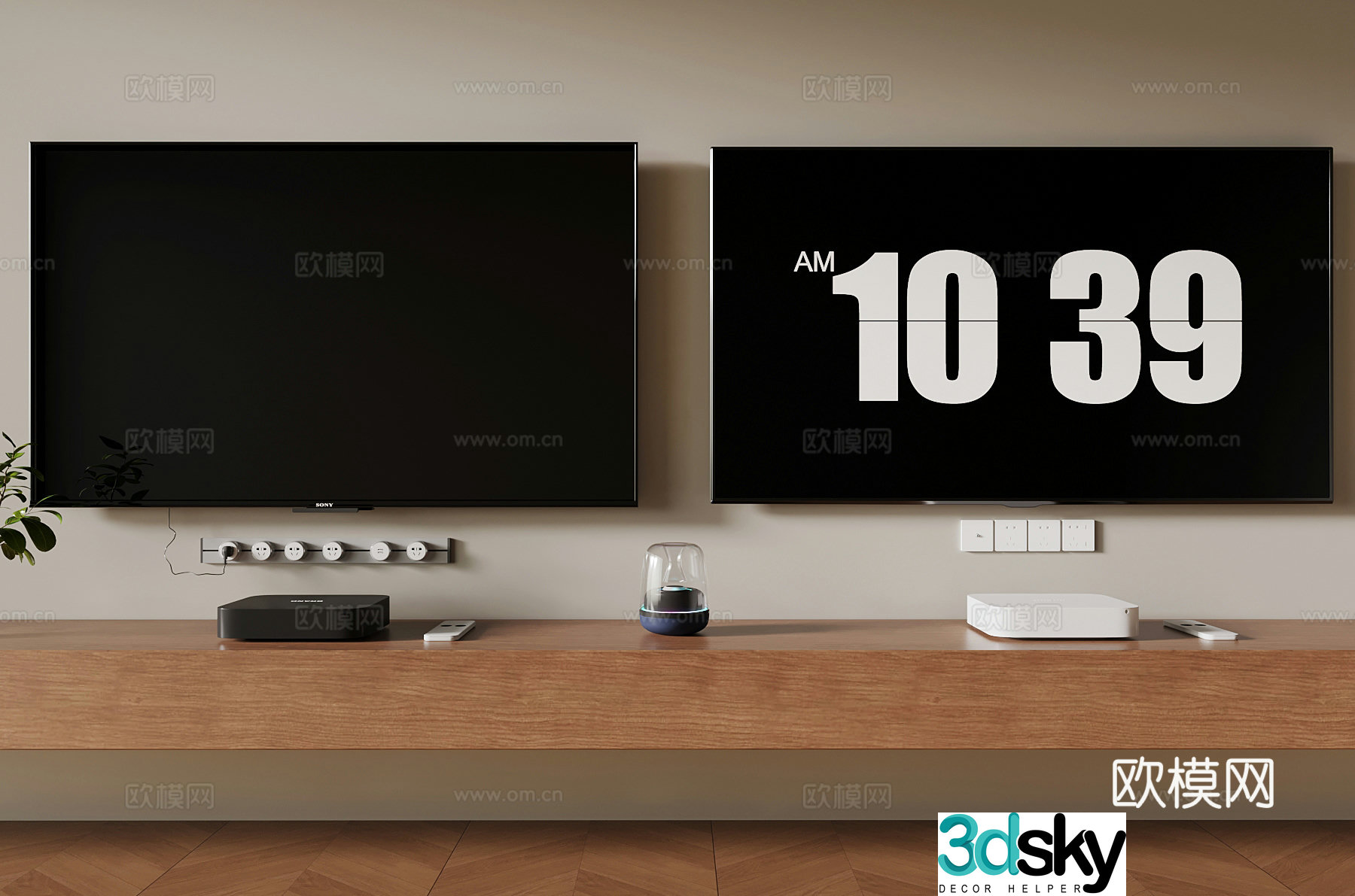 TV Modern TV Remote Control Set Top Box 3D Model