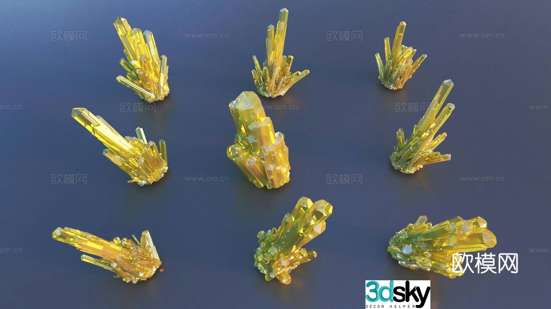 Crystal 3d model