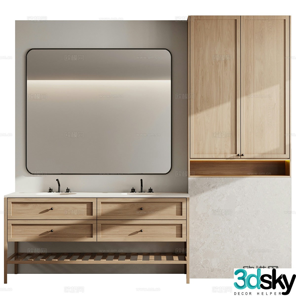 3D model of bathroom