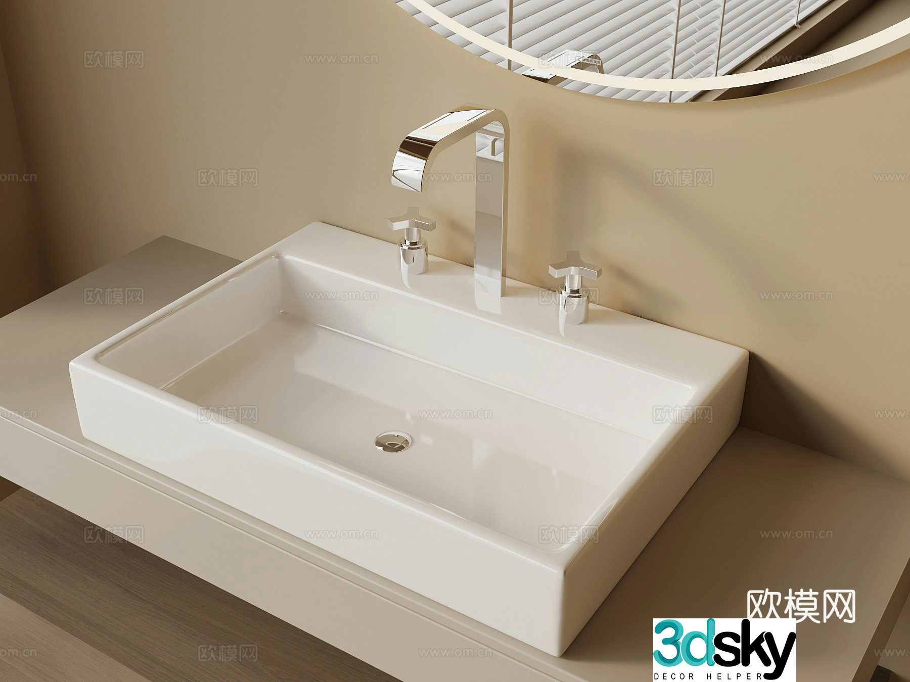 Washbasin sink 3d model