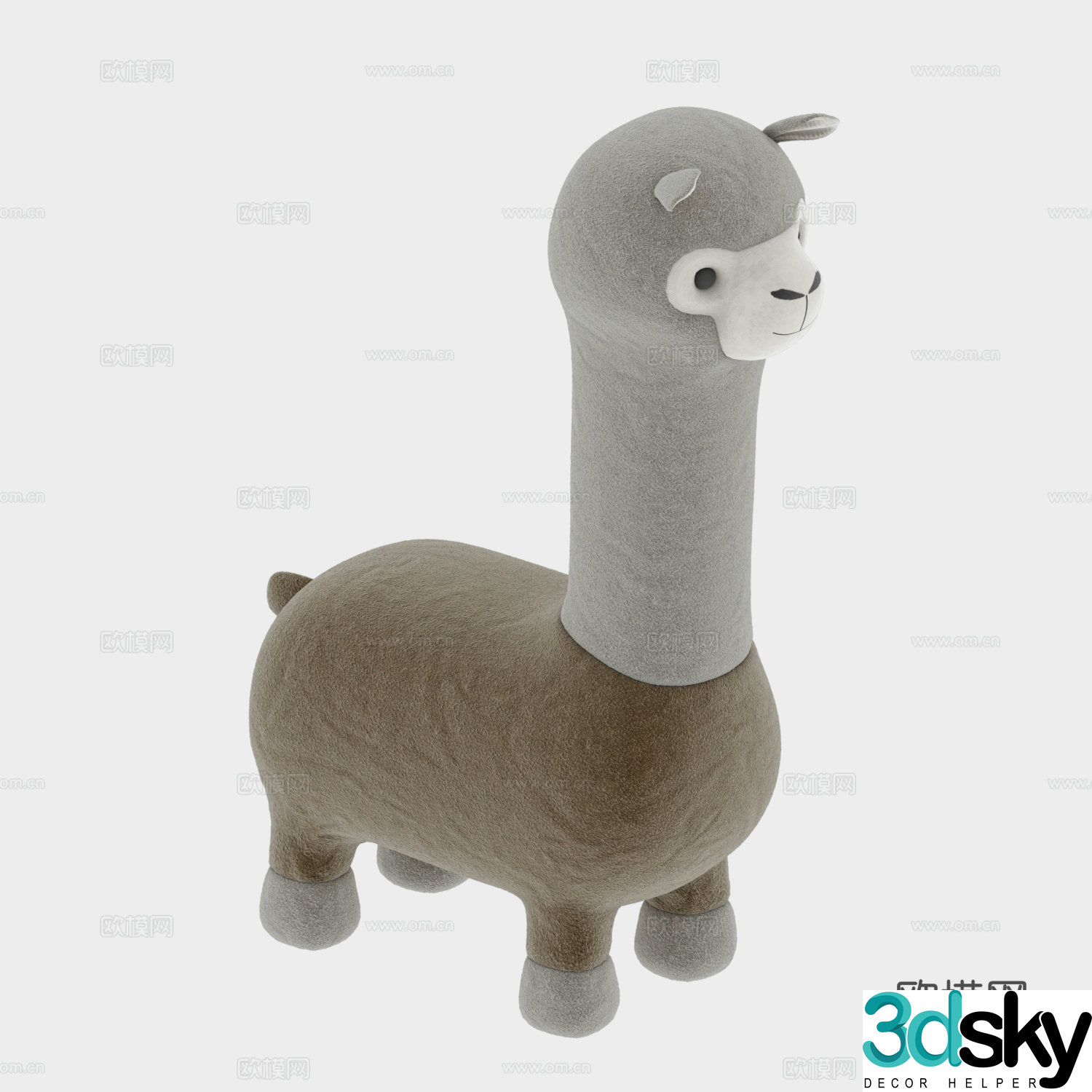Children’s animal stool 3d model