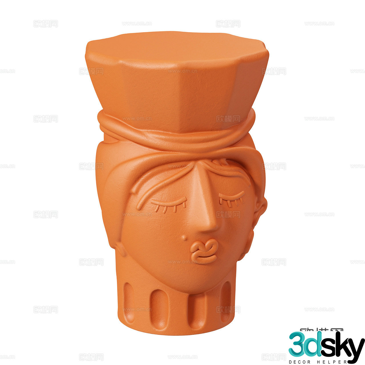 Seletti modern stool creative stool women’s stool clay stool sitting stool 3d model