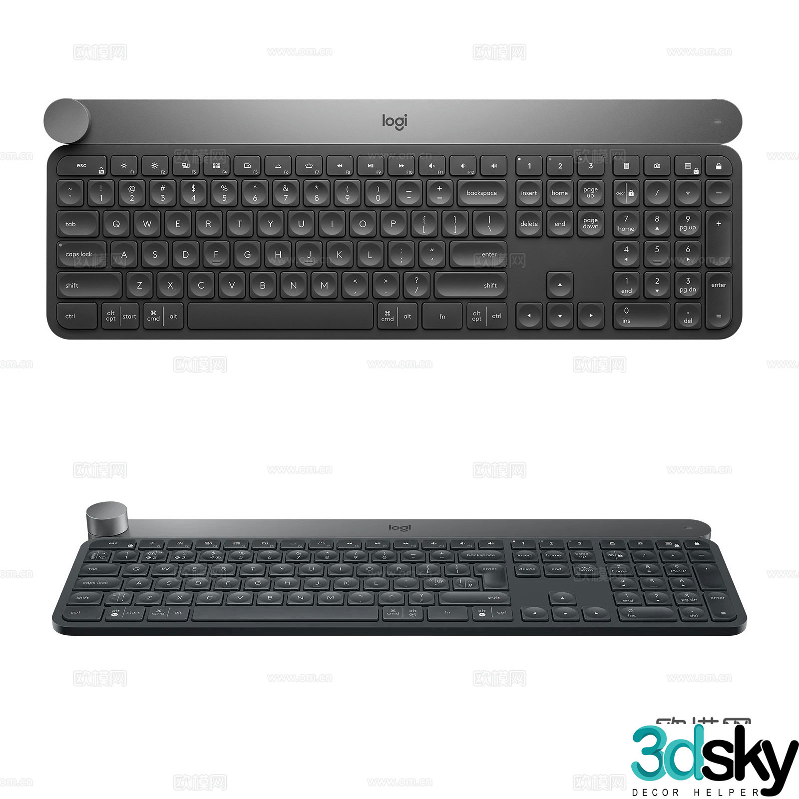 Logi keyboard 3d model