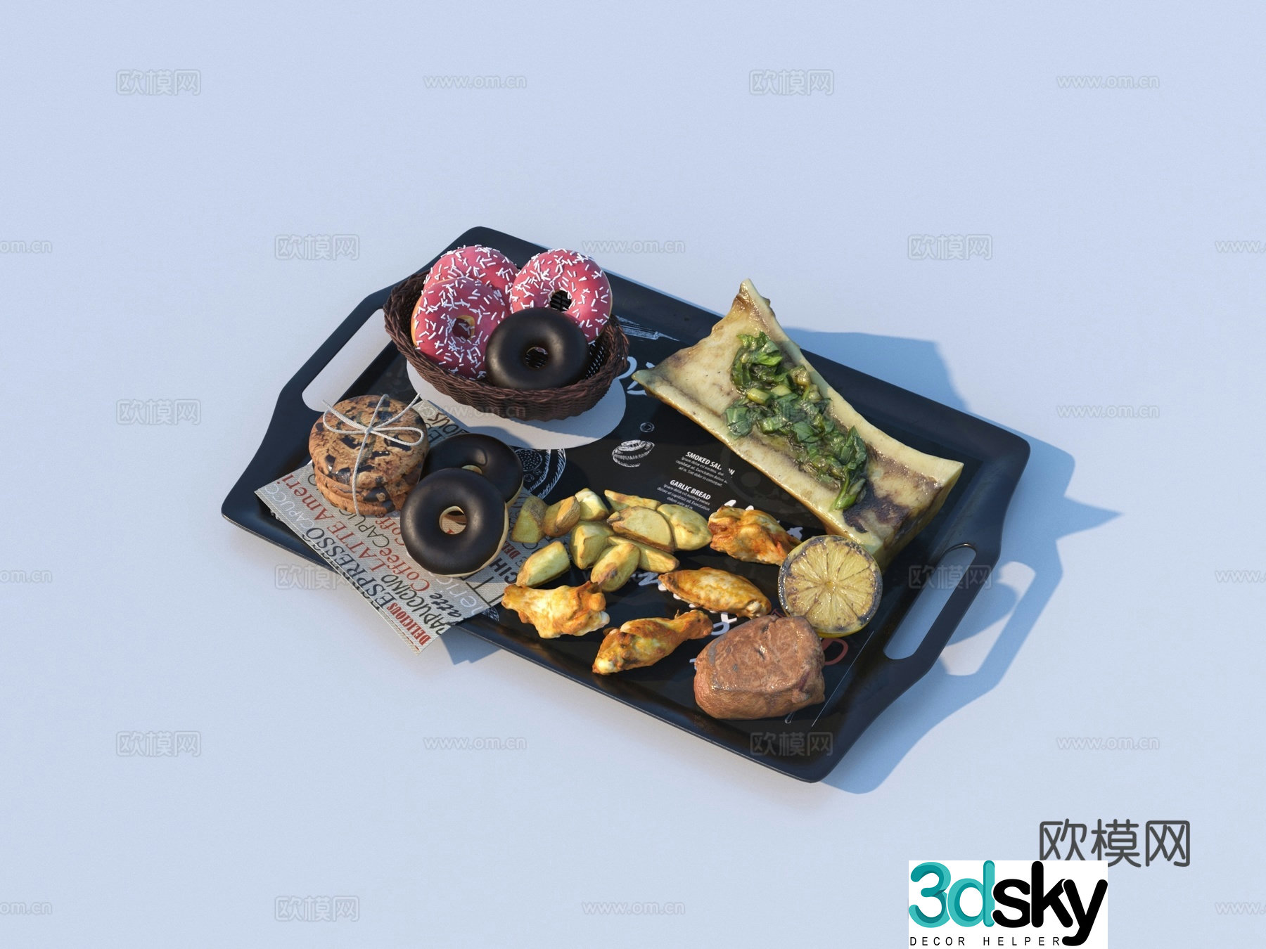 Bread Dessert Food Food 3d Model
