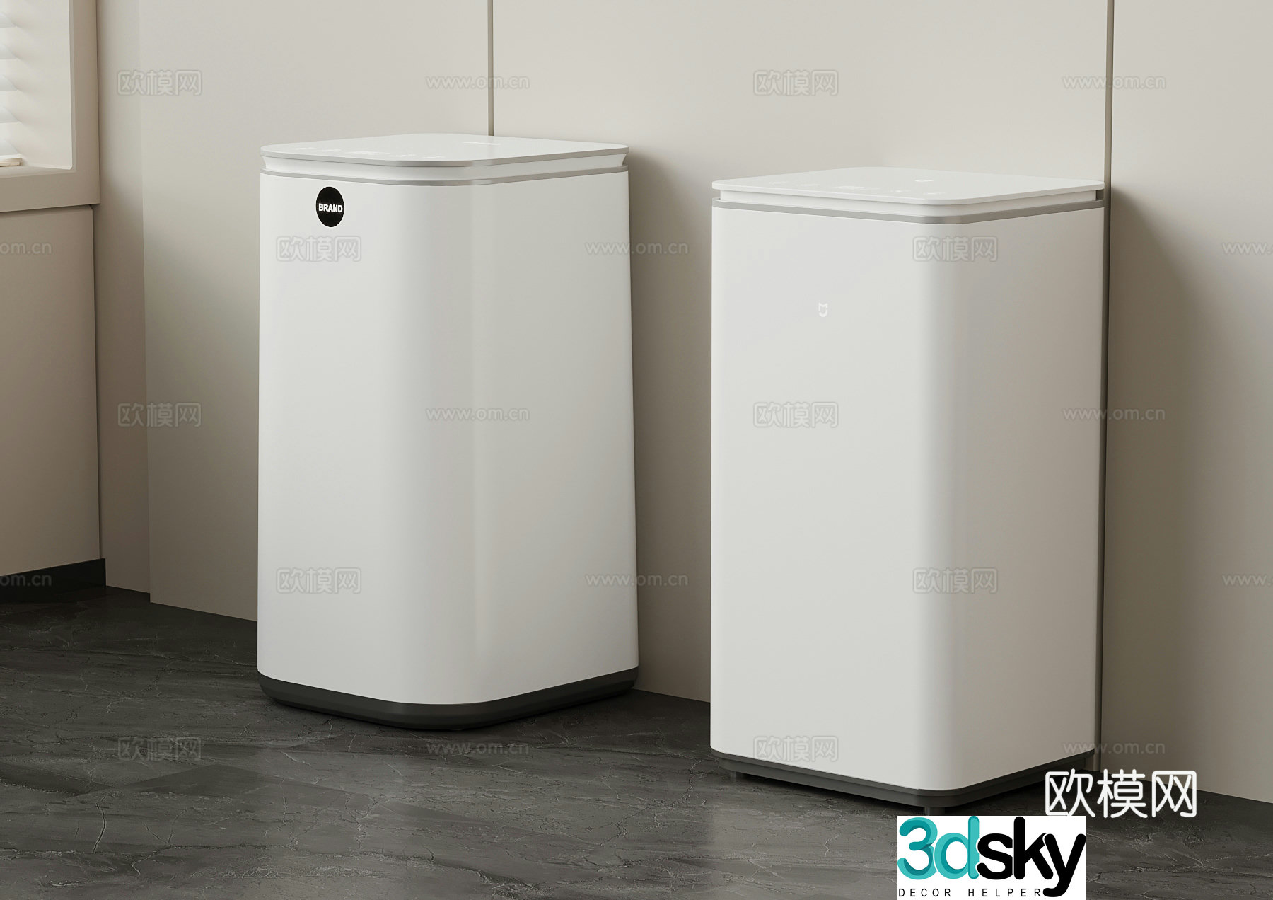 Washing machine Modern smart washing machine Mini washing machine 3d model