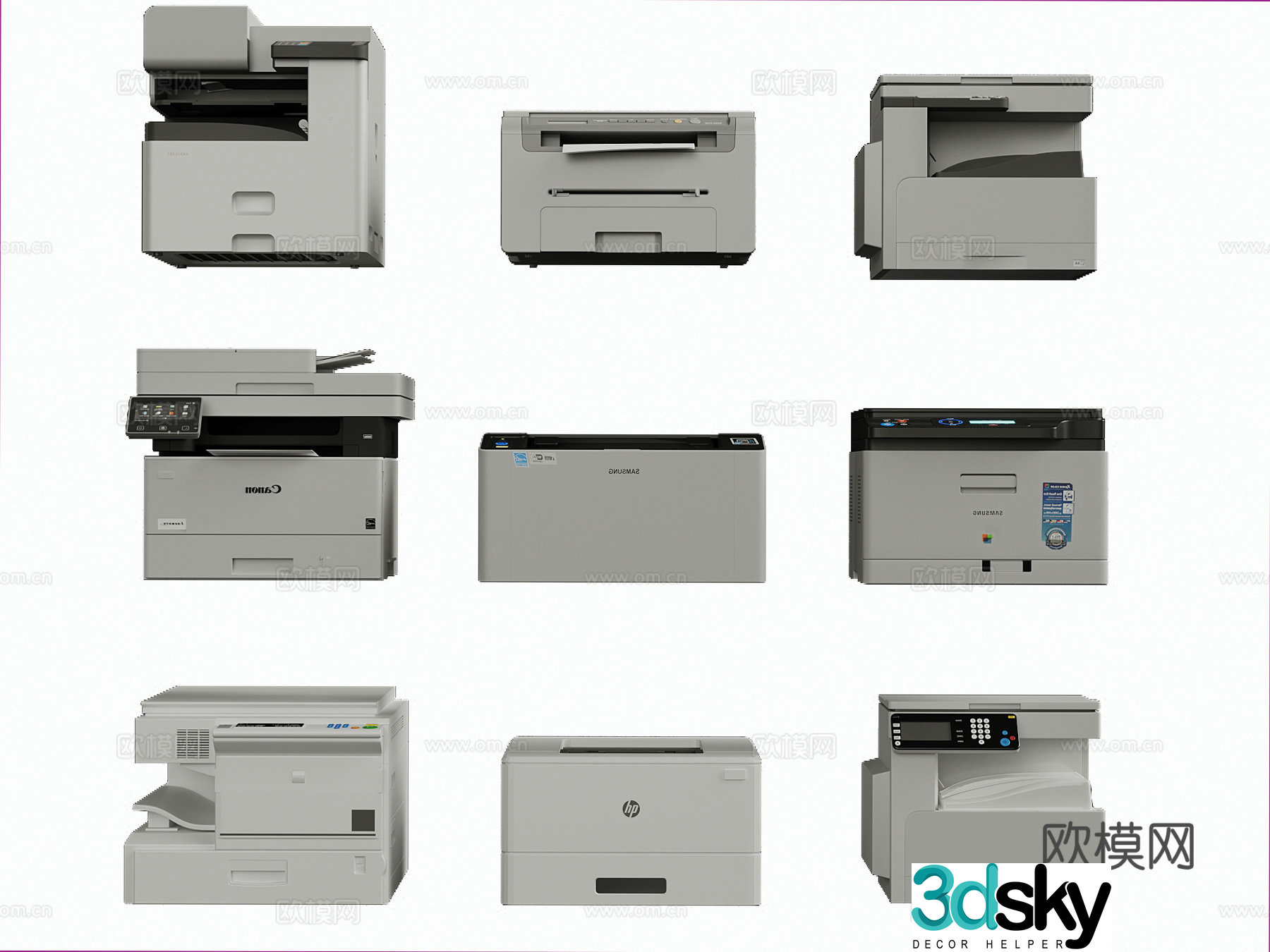 Printer Modern Printer 3D Model