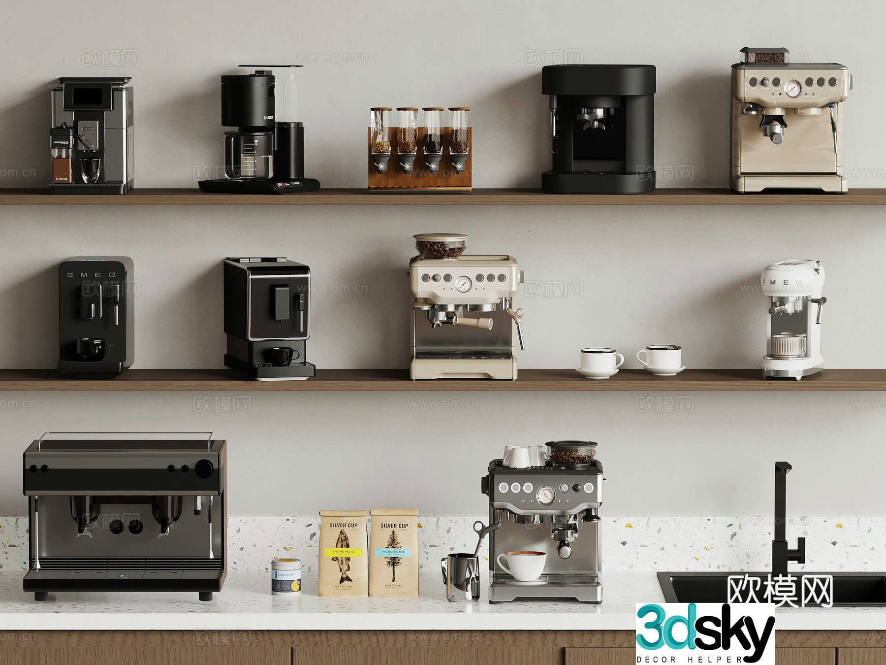 Coffee machine 3d model