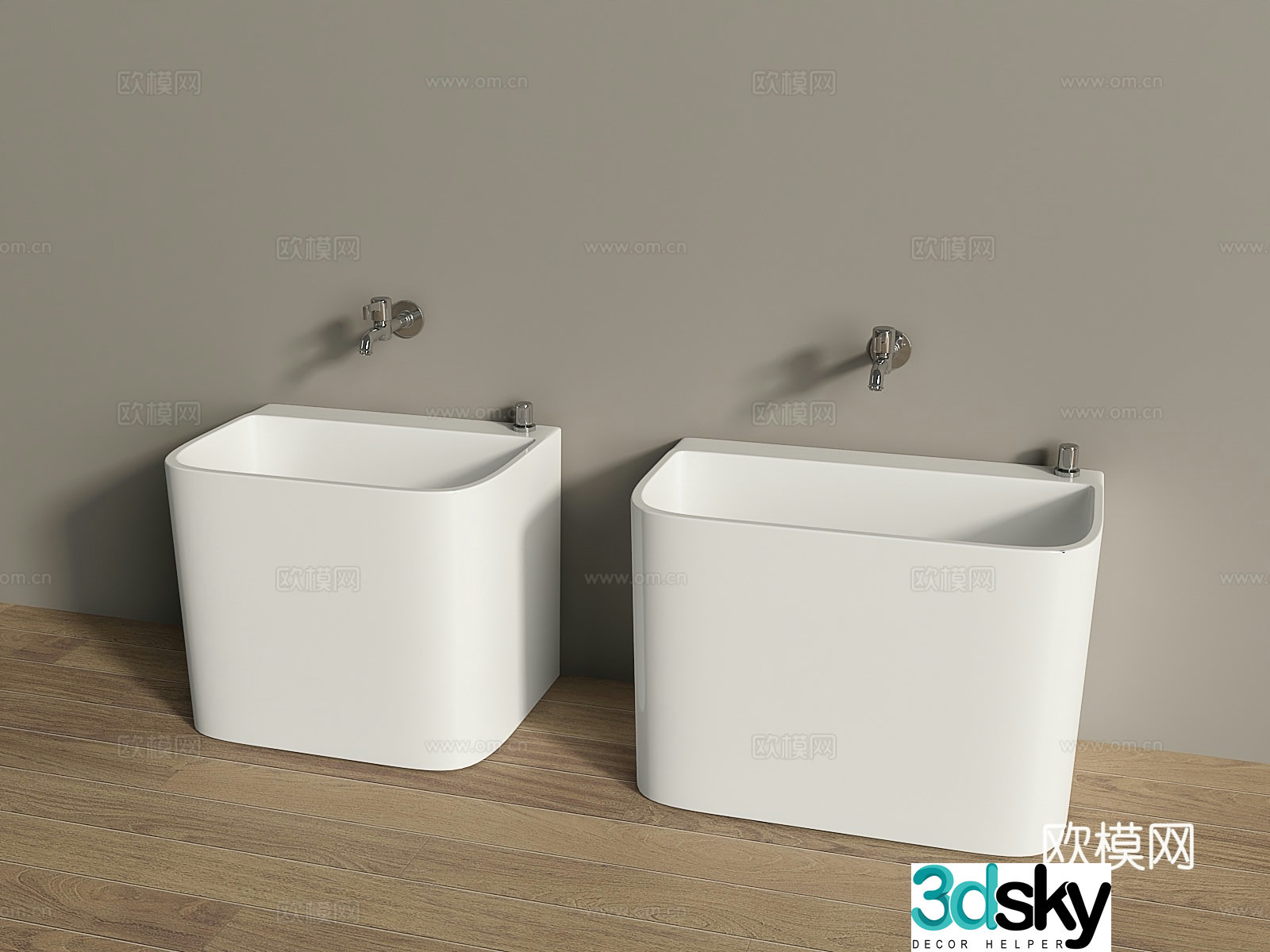 Modern mop pool mop pool 3d model
