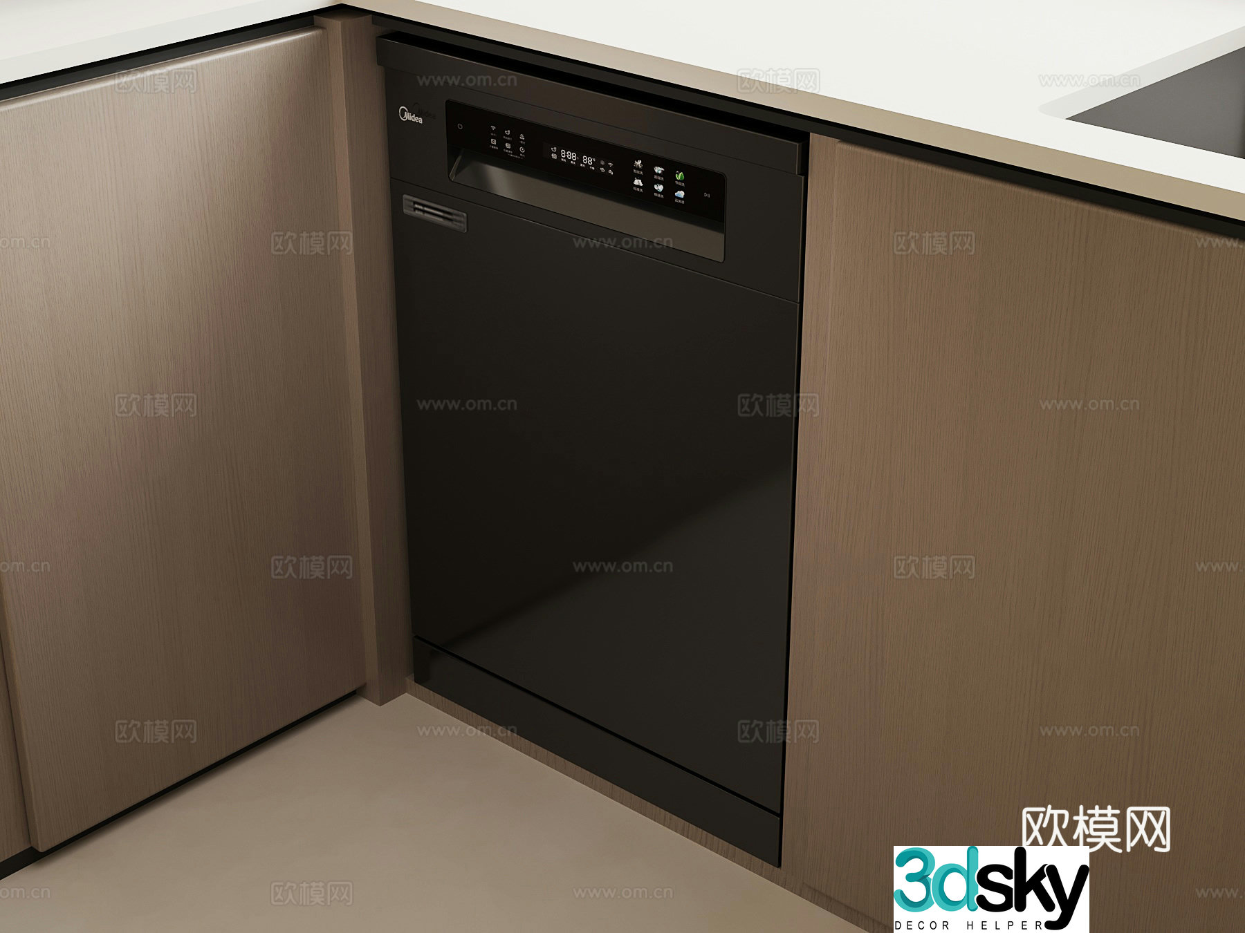 Other appliances Modern dishwasher Disinfection cabinet 3d model