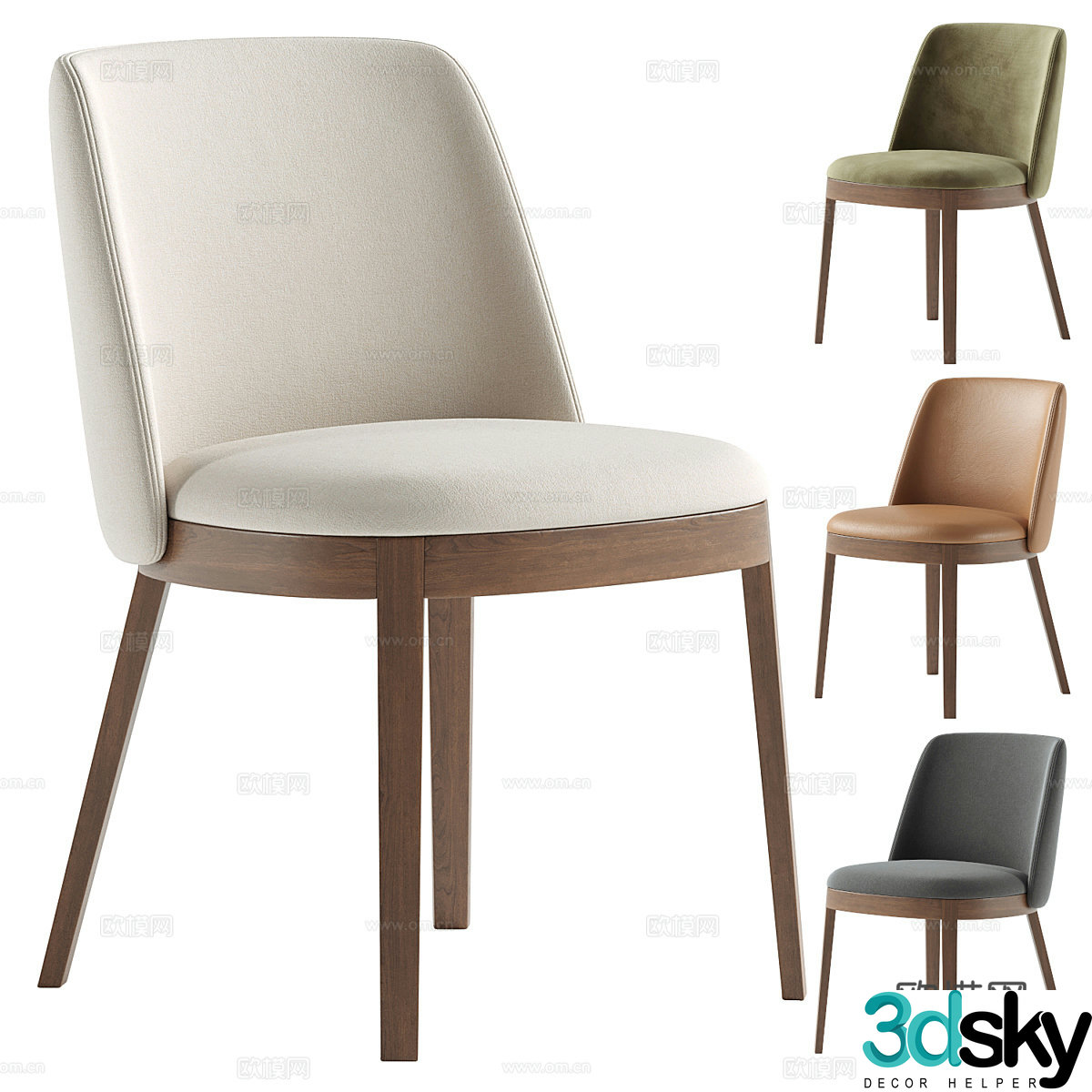 Single chair 3d model