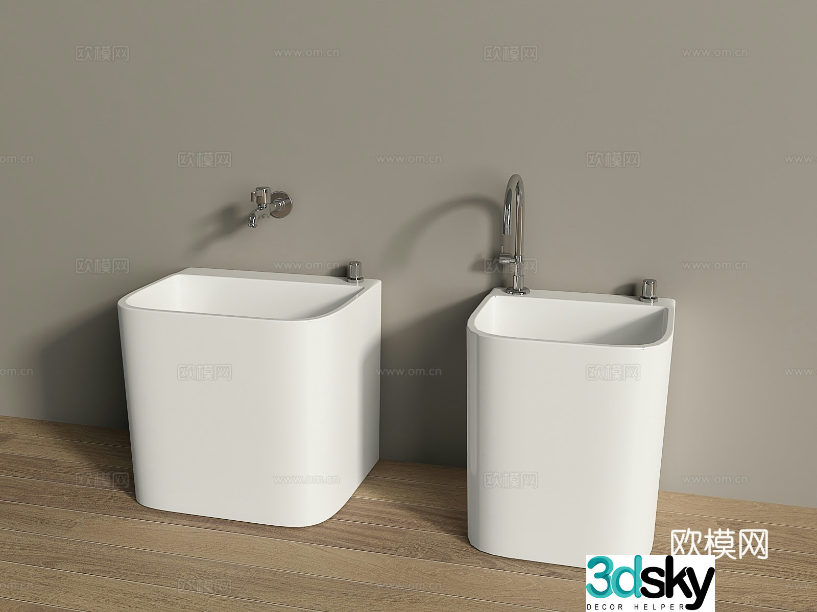 Modern mop pool mop pool 3d model