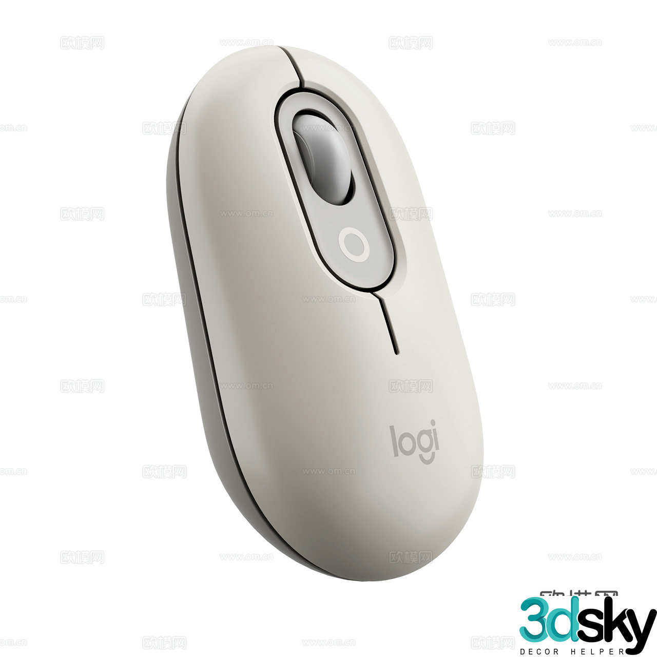 Logitech Pop Wireless Mouse Wireless Mouse Bluetooth Mouse 3D Model