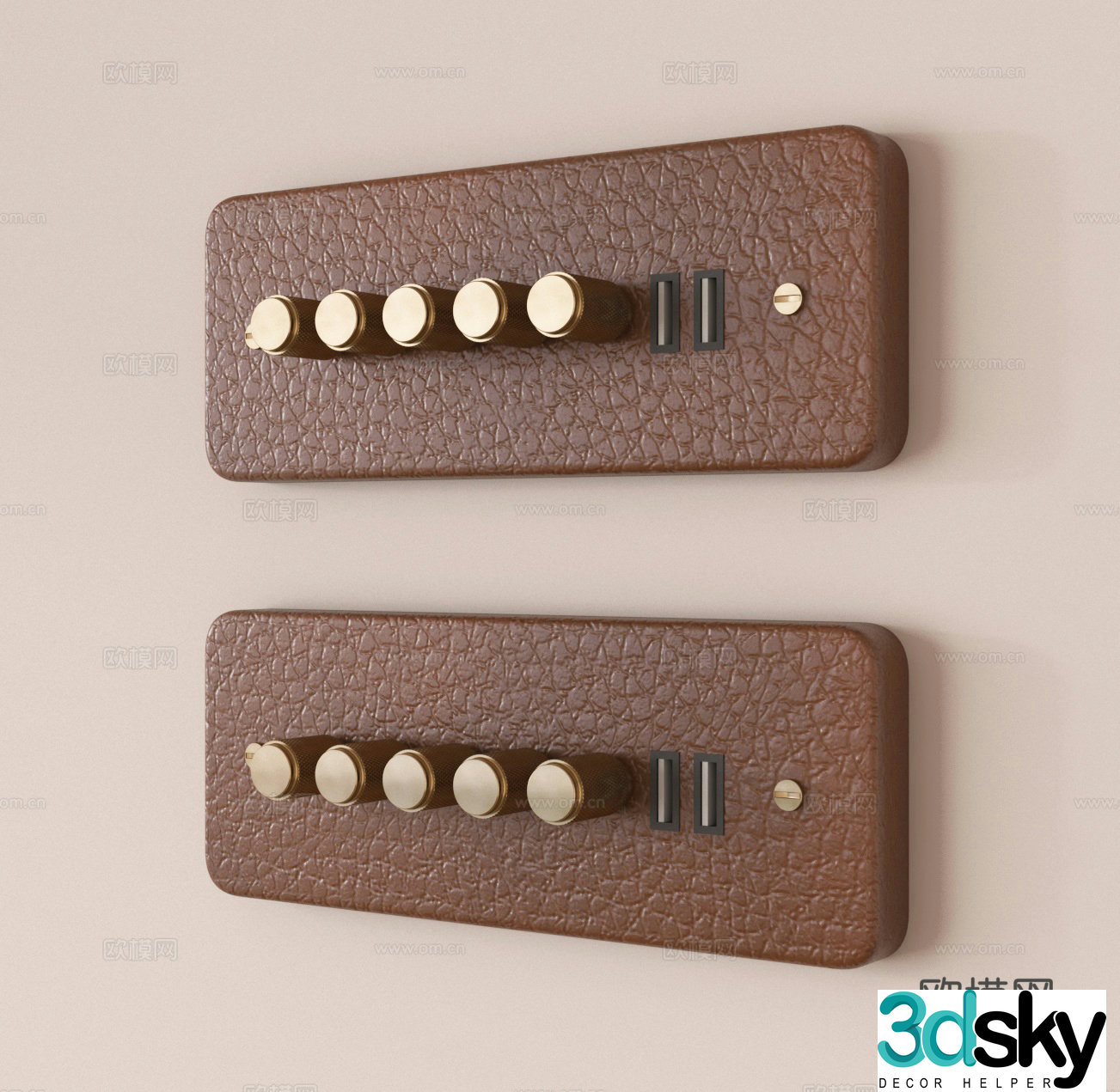 Switch USB socket 3D model