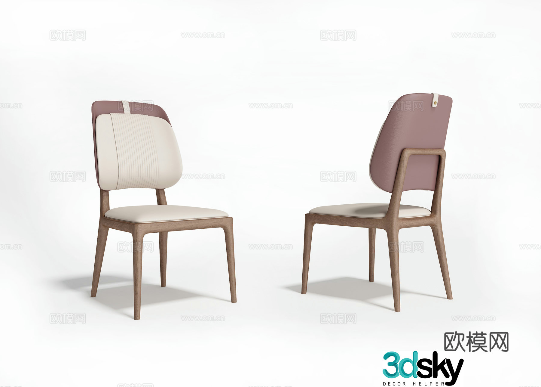 New Chinese dining chair 3D model