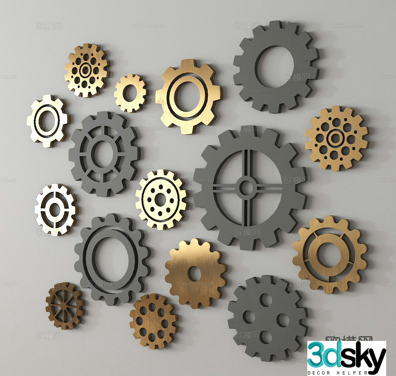 gear industrial parts 3d model