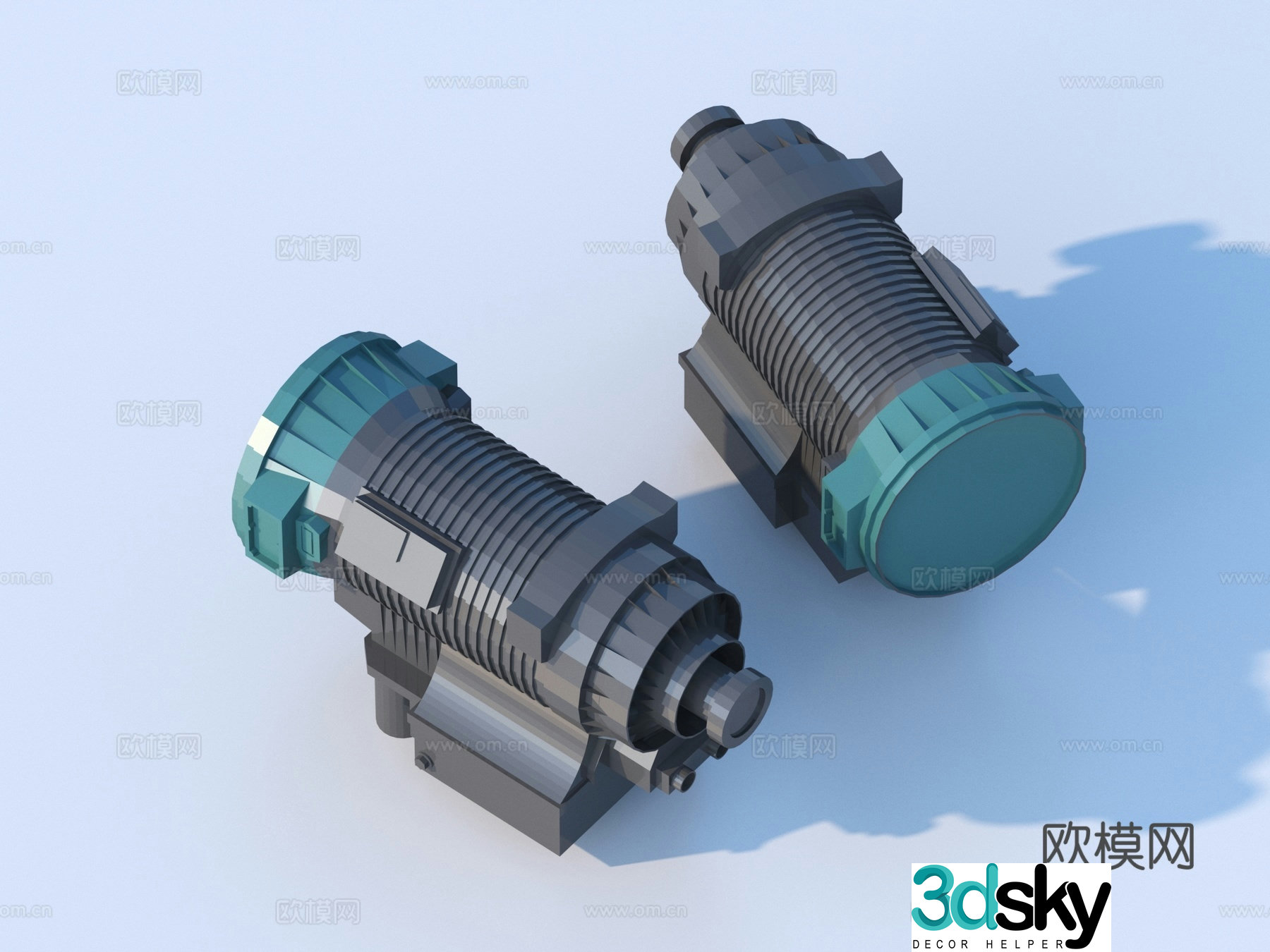 motor motor engine engine power system industrial equipment 3d model