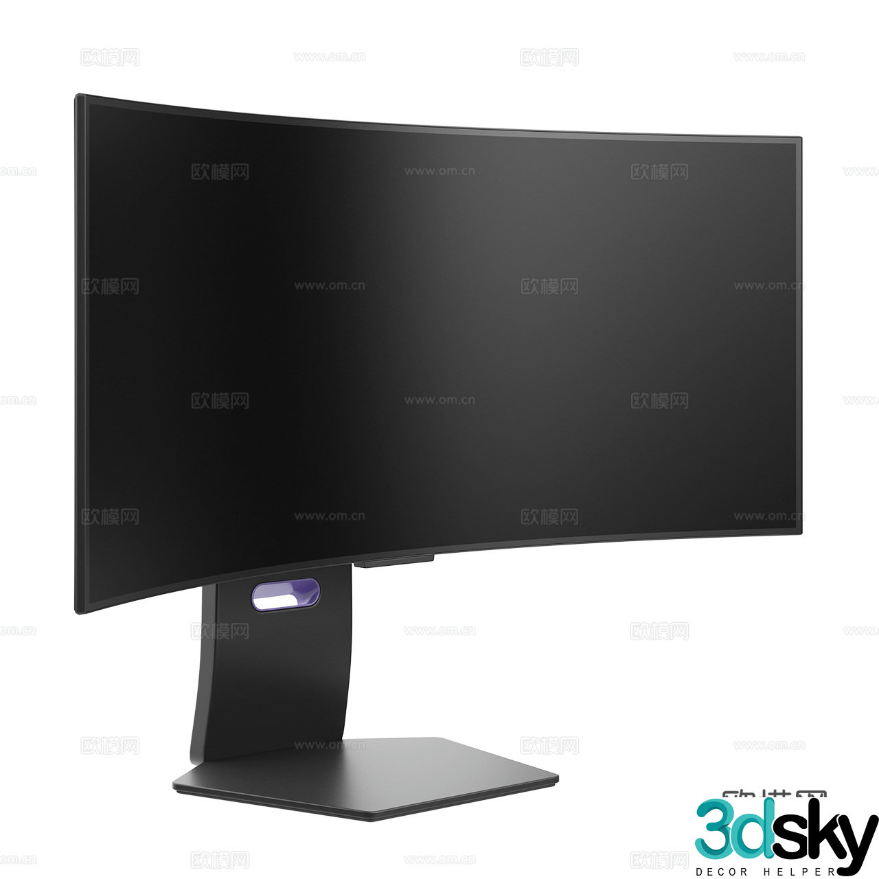 LG Monitor Gaming Monitor Display Curved Screen 3D Model