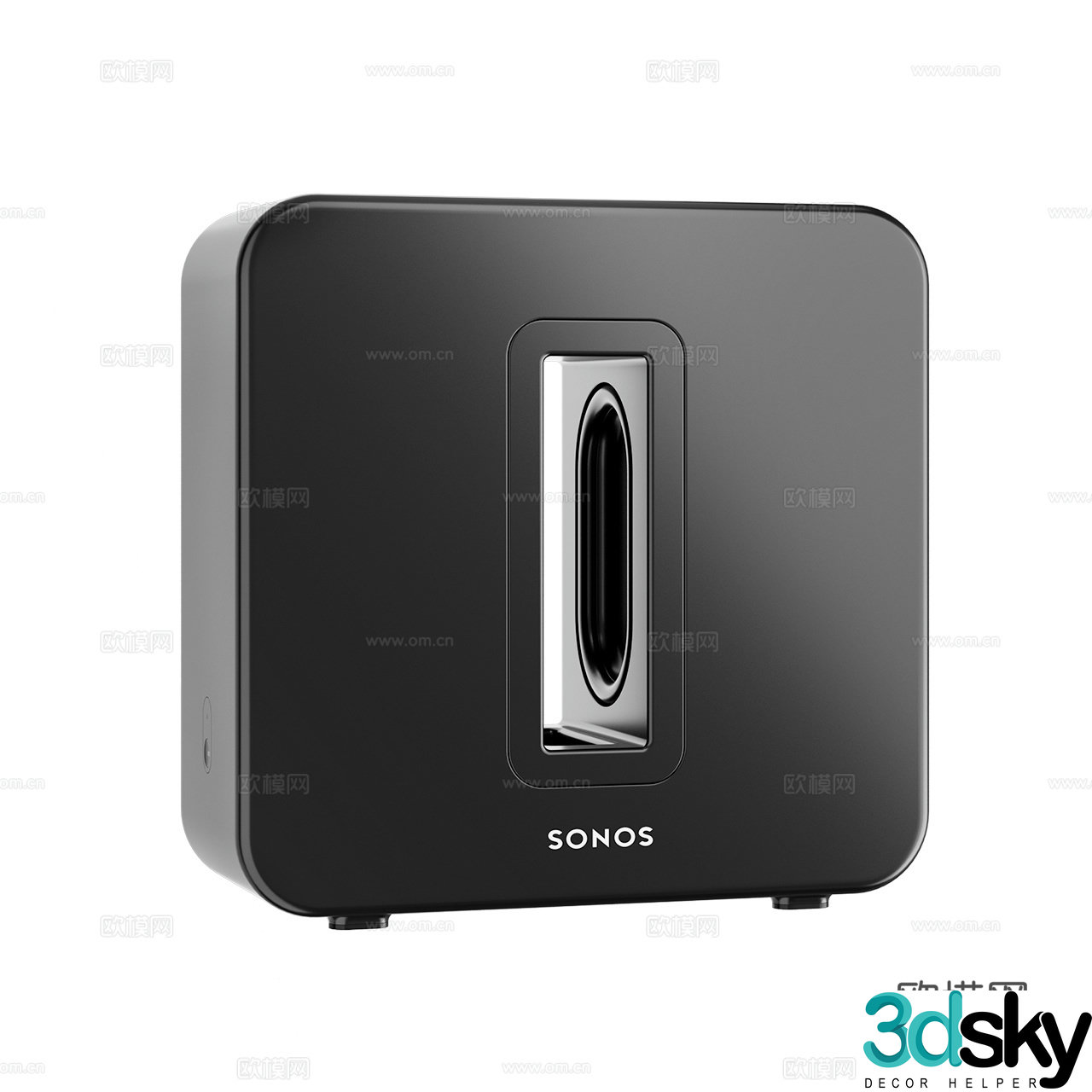 Sonos modern audio speaker speaker subwoofer 3d model