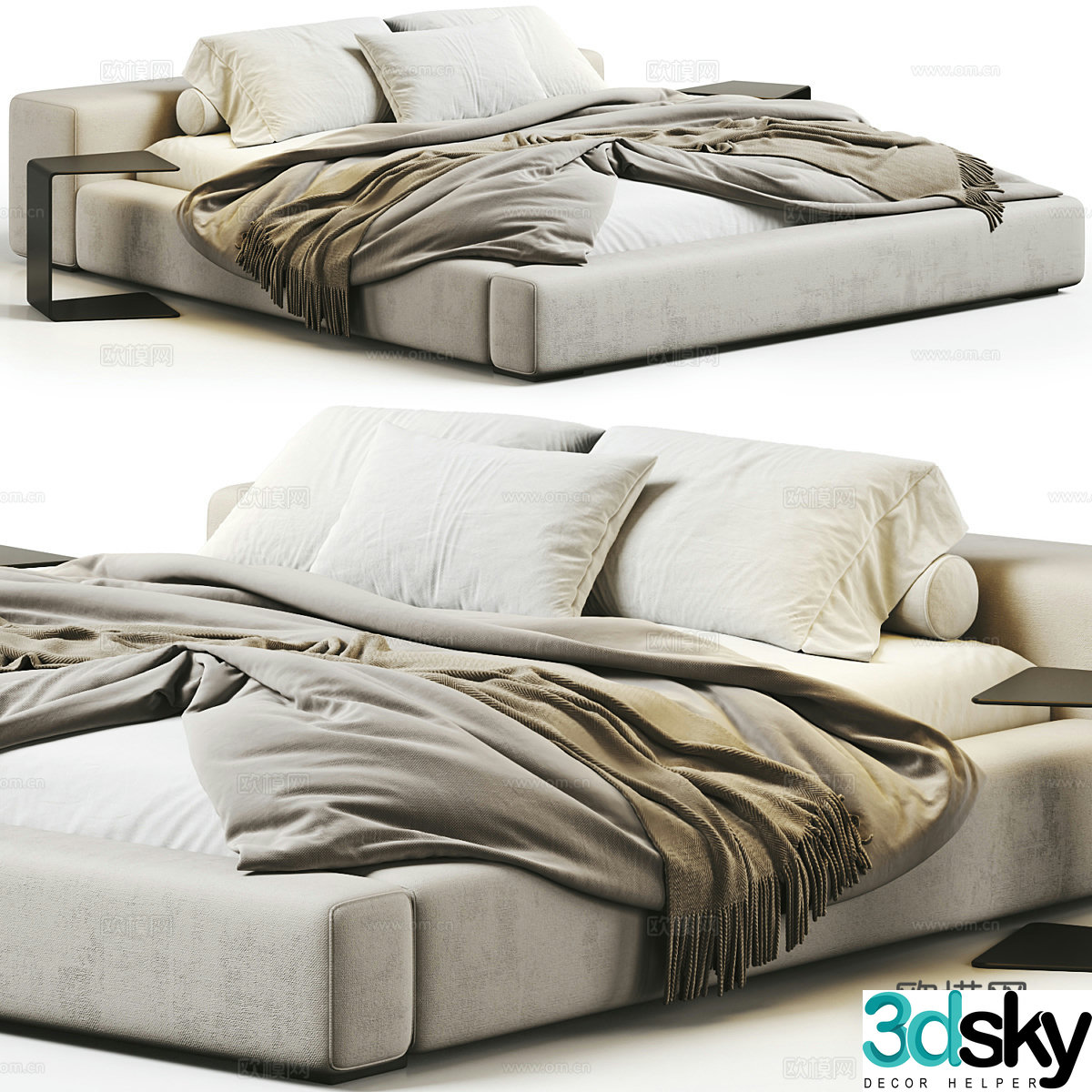Lavsit Low Bed Casper 3d Model