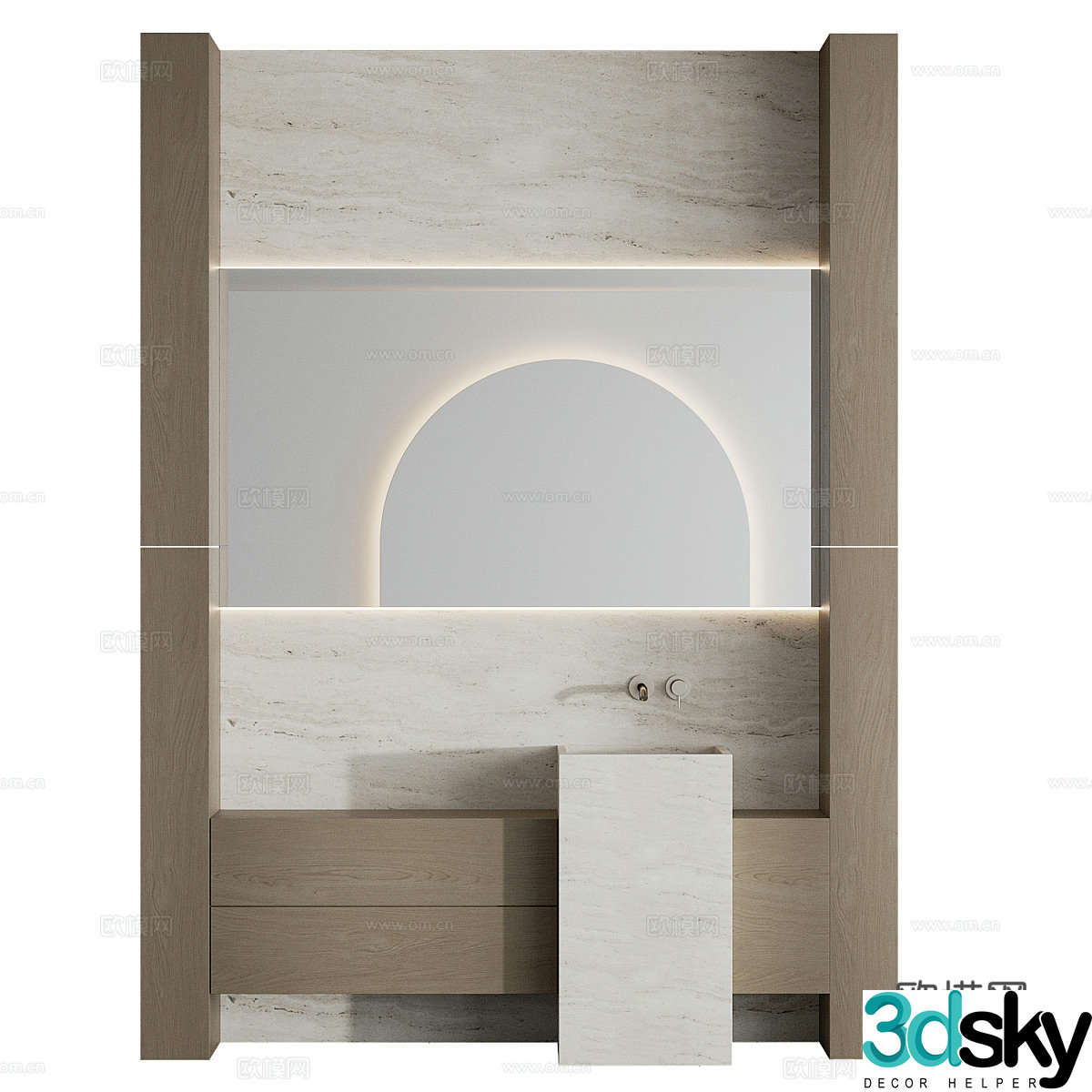 Washbasin cabinet 3d model