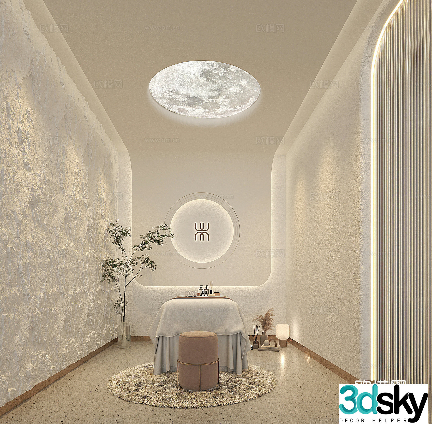 Beauty salon single room 3D model