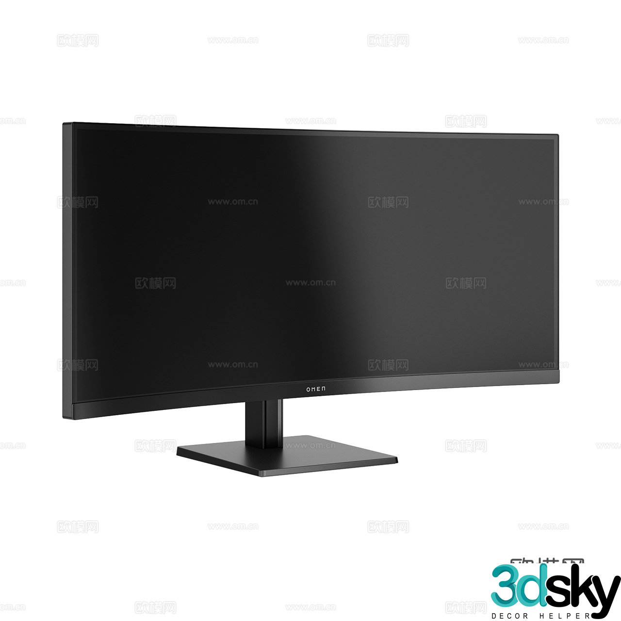 HP Omen 34c Gaming Monitor Monitor Display Display 3D Model