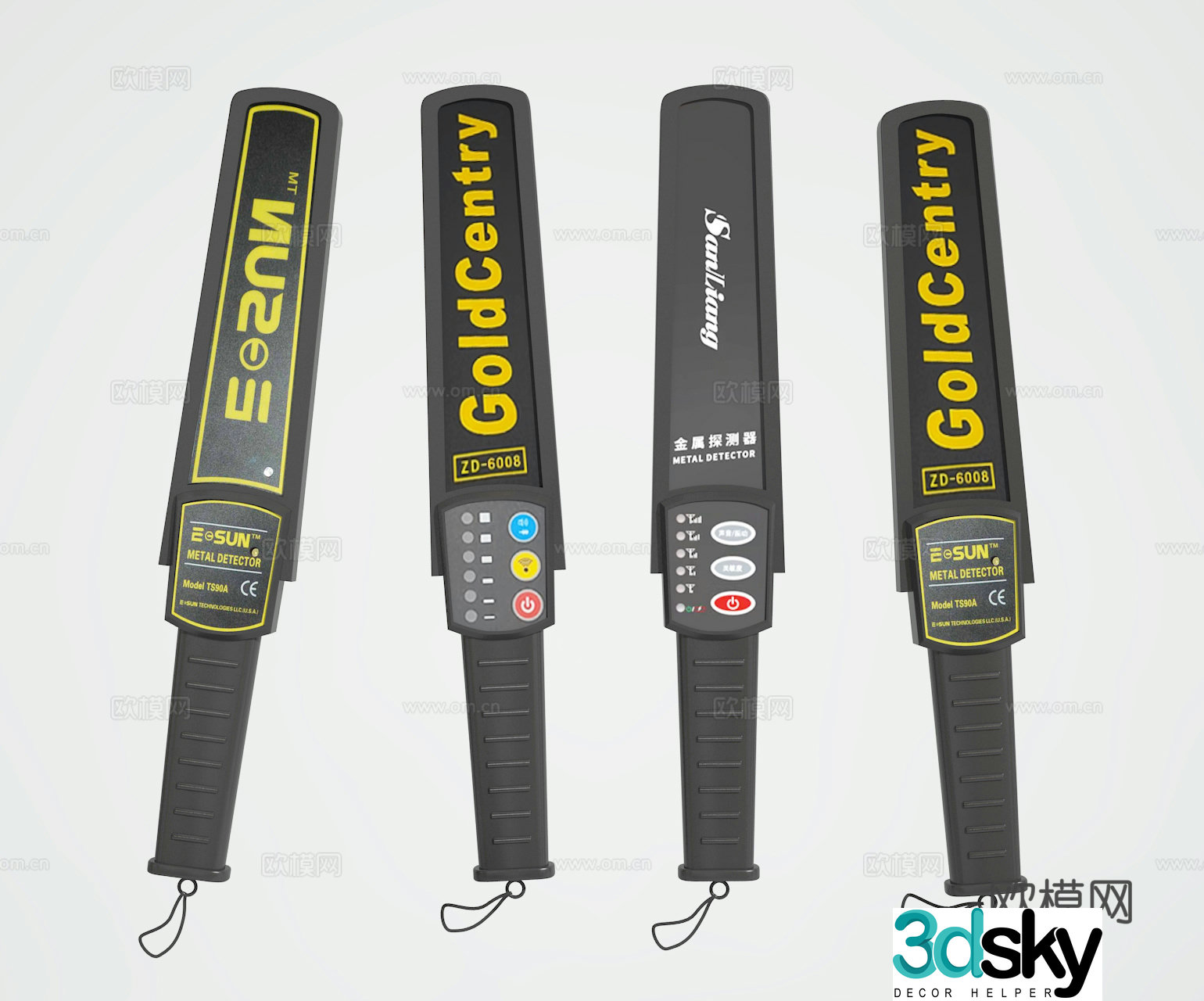 Security detector 3d model