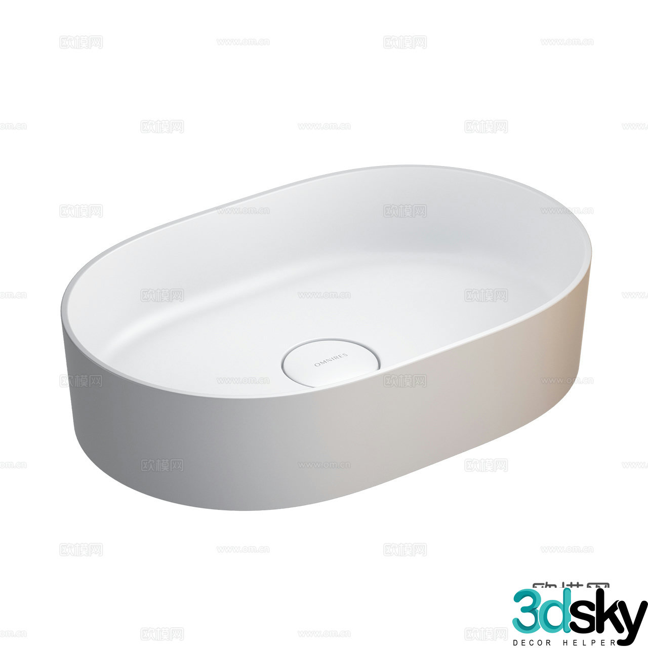 Omnires modern washbasin washbasin washbasin counter basin ceramic washbasin 3D model